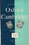 07/12/1954 : Oxford v Cambridge