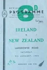 09/01/1954 : Ireland  v New Zealand