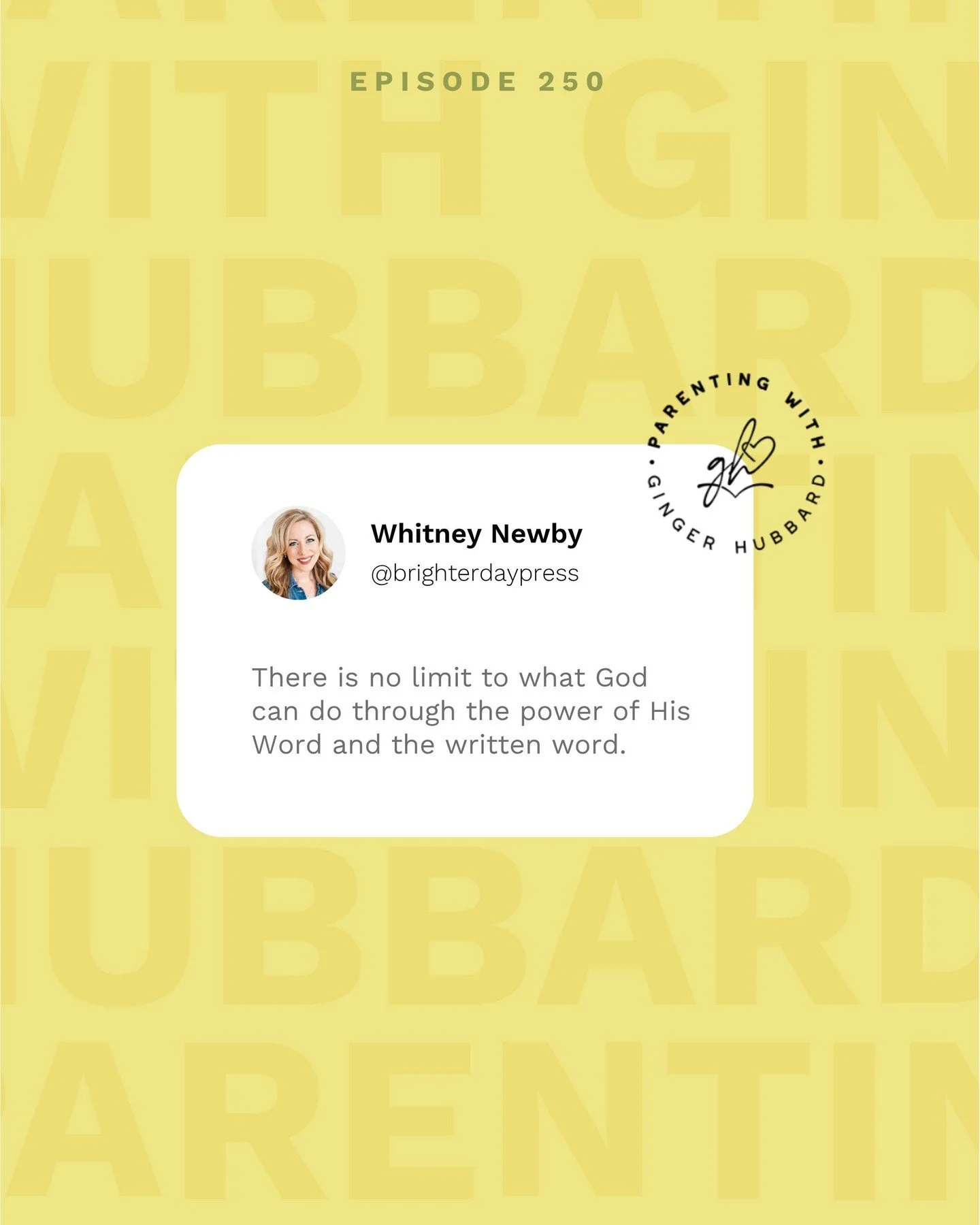 Episode 250 | Raising Readers with Whitney Newby

🎙️PODCAST LINK IN PROFILE! 🎧

Special thanks to our sponsors:
@ctcmath
@weheartnutrition

#parentingwithgingerhubbard #parenting #podcast #children #kids #biblicalparenting #christianparenting #askg
