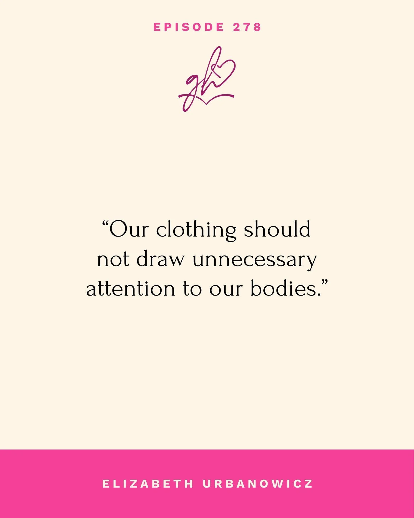 Episode 278 | Modesty Without Shaming with Elizabeth Urbanowicz 

PODCAST LINK IN PROFILE! 

Special thanks to our sponsors:
@ctcmath
@weheartnutrition
@redeem.healthshare.ministry

#parentingwithgingerhubbard #parenting #podcast #children #kids #bib