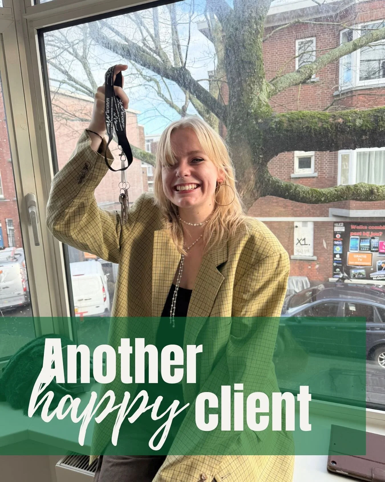 We found her a new apartment in DAYS, not weeks. 🔑

If you&rsquo;ve been looking for a new apartment in The Hague area for weeks, stop what you&rsquo;re doing and contact us today.

We&rsquo;re your full-service real estate agents, specialized in re