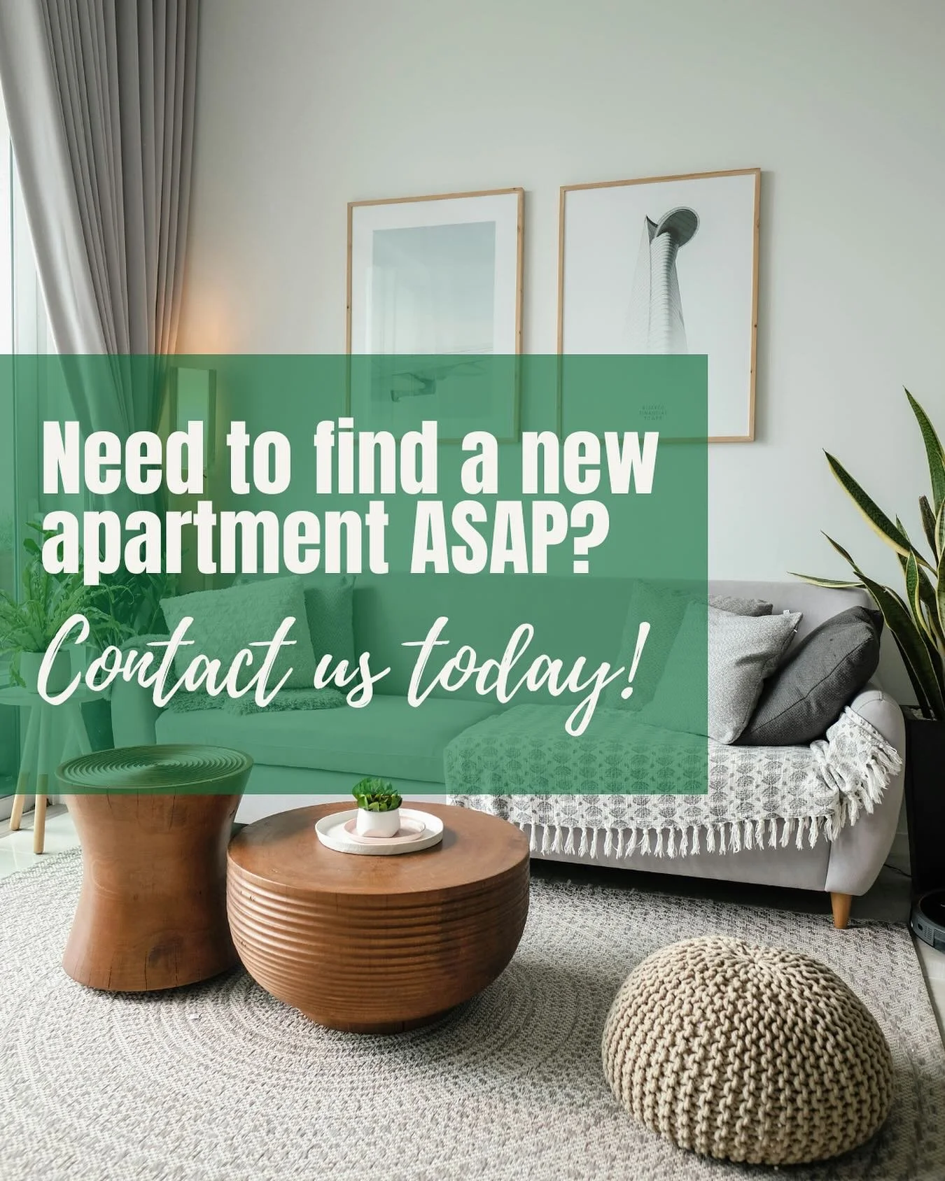 Apartment hunting forever?🏡

We know it can be frustrating when you look at all of the apartment sites only to reach out and find your dream apartment has been taken. 

Don&rsquo;t worry about the apartment search &mdash; we&rsquo;ll do it for you! 