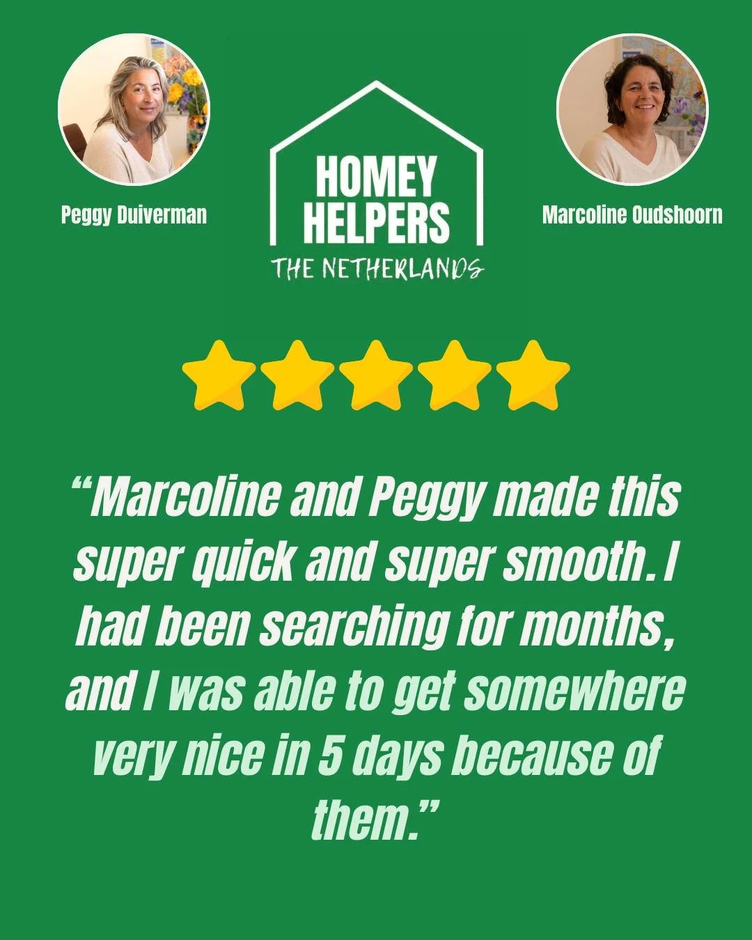 Find your new apartment in less than a week! 🏠

No more looking on Funda and Pararius for months and months with no luck. We can help you find your new home in #TheHague area in DAYS, not weeks. 

The secret? To contact us right away. We have access