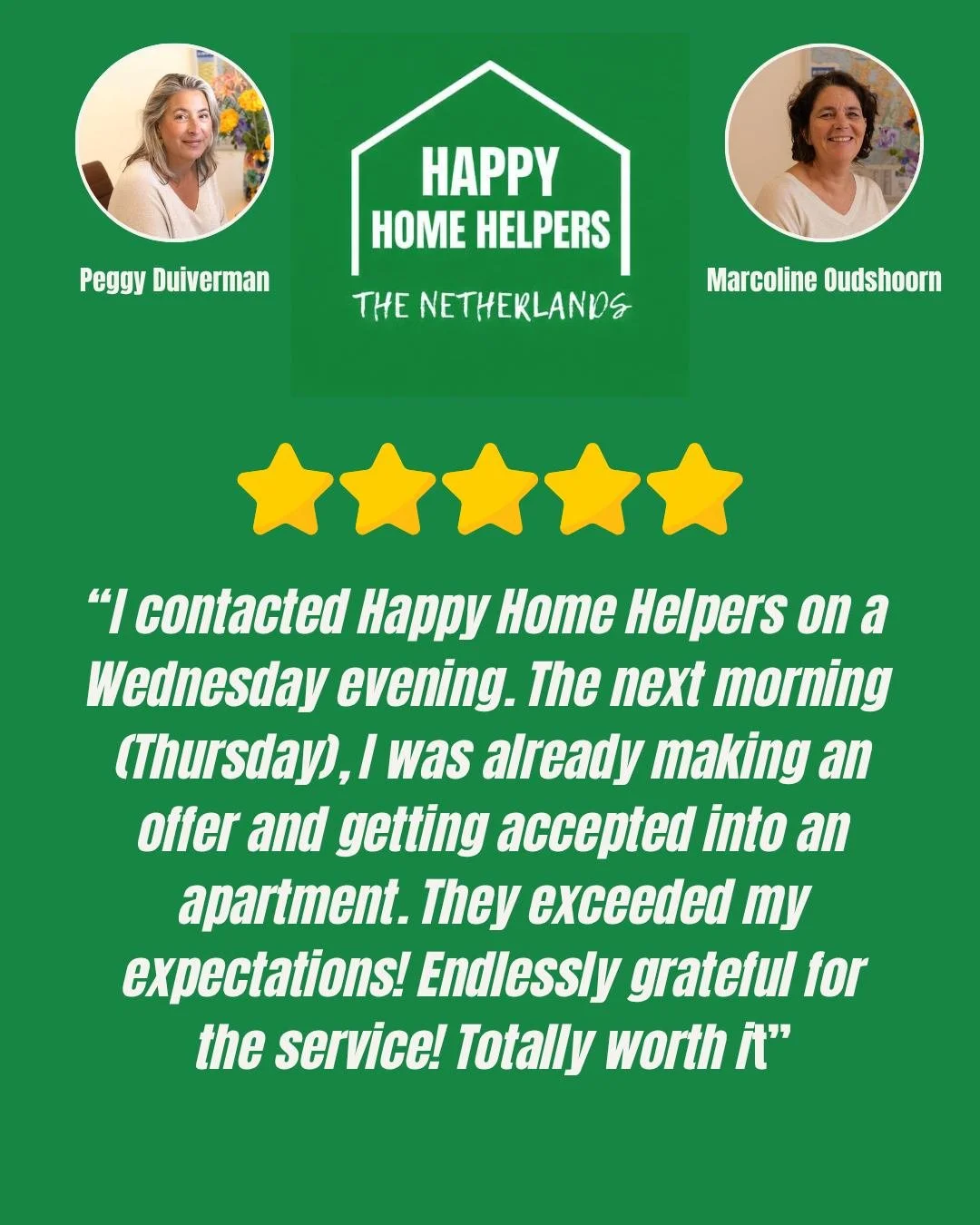When we say we're fast, we mean it. 

The truth is, it's not about putting people in apartments quickly. It's about finding the PERFECT apartment and knowing exactly who to call.

We keep an inventory of apartments and offer them to clients who we KN