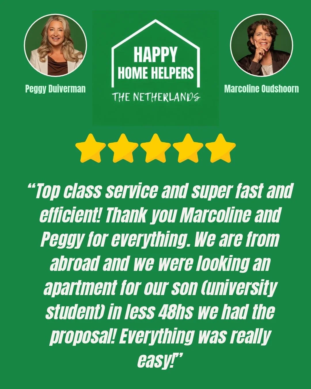 When we find the perfect apt, we let you know. 

Many of our clients find their new apartment in #TheHague, #Delft, or #Leiden in days, not weeks. But sometimes we even find them a nice spot in HOURS. 😎

If you're tired of waiting for the perfect ap