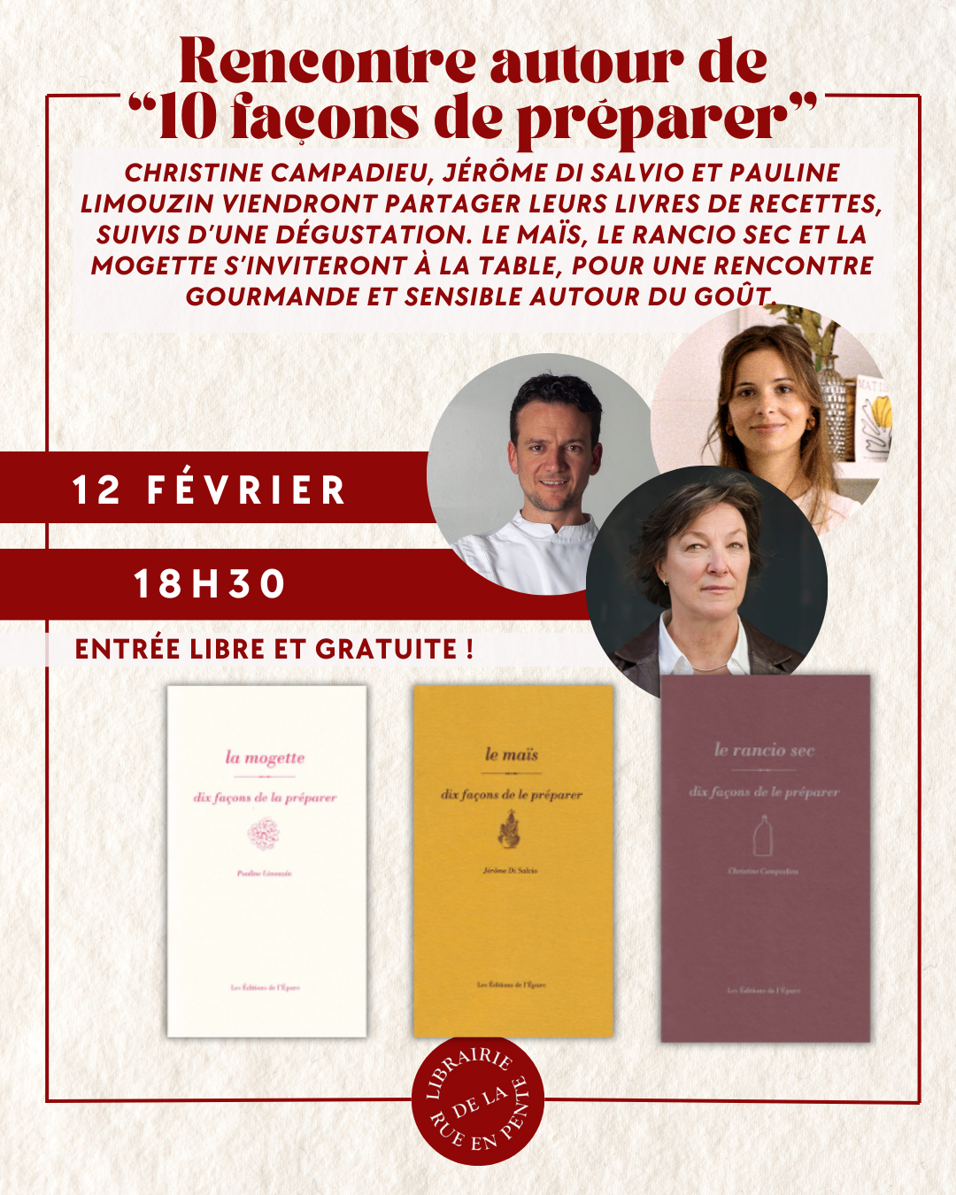 Rencontre autour de "10 façons de préparer"