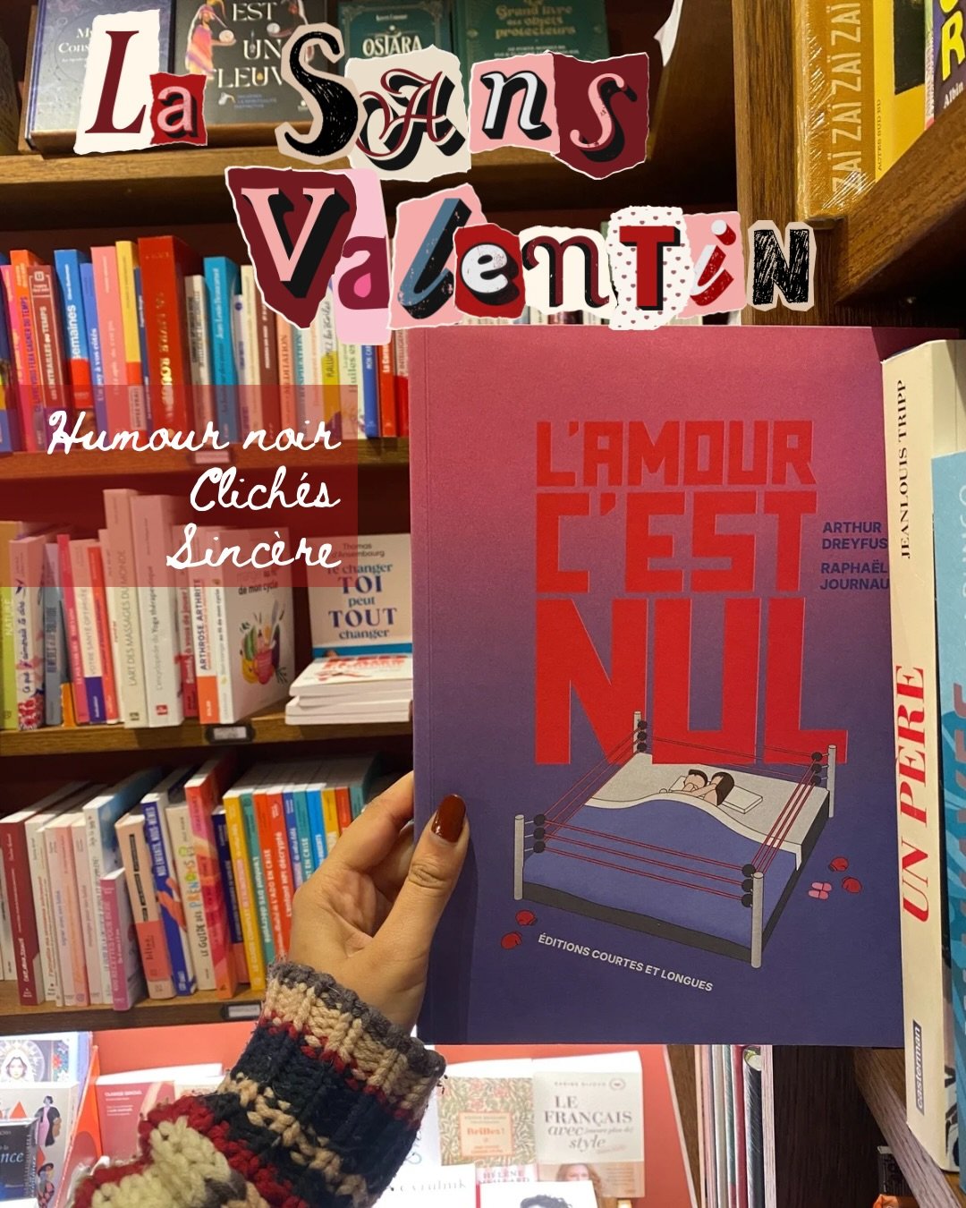 Pshiiiit 😷 Cette ann&eacute;e, on c&eacute;l&egrave;bre la Sans-Valentin ❤️&zwj;🩹
Les amours rat&eacute;es, les d&eacute;sirs qui s&rsquo;embrasent ailleurs,
l&rsquo;amour de soi comme manifeste,
et l&rsquo;&eacute;rotisme dans toutes ses dimension