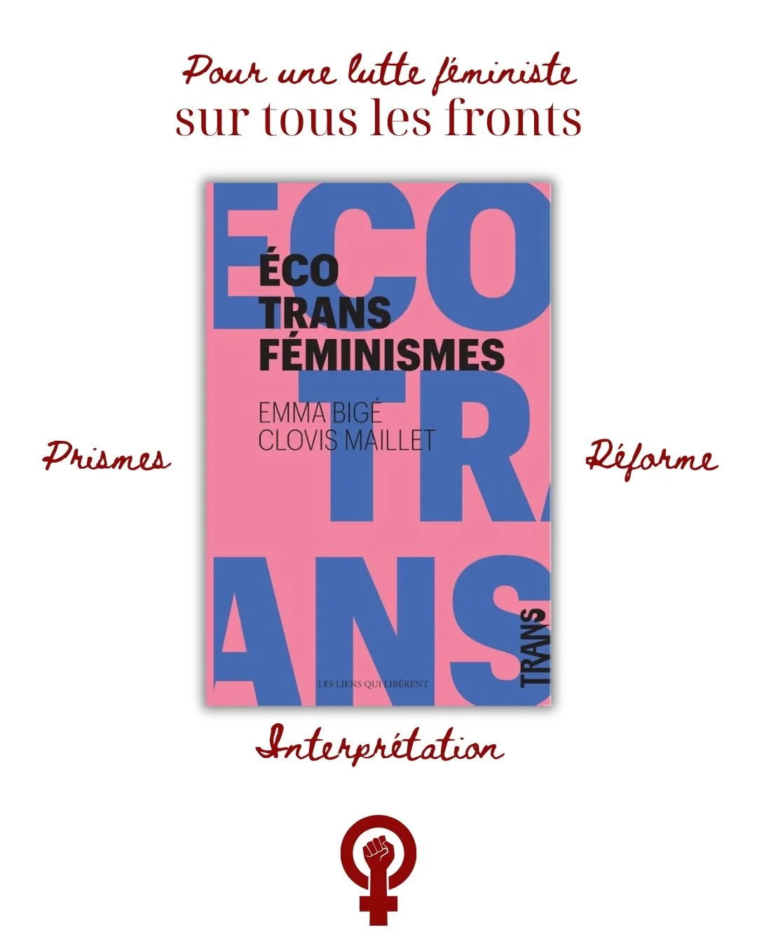 Pour une lutte f&eacute;ministe sur tous les fronts. 

📍Le 2 avril &agrave; 18h30, Sandrine Rousseau sera &agrave; la librairie pour son ouvrage "Tu nuis &agrave; la cause" , un plaidoyer rassembleur en faveur de l&rsquo;impertinence polit