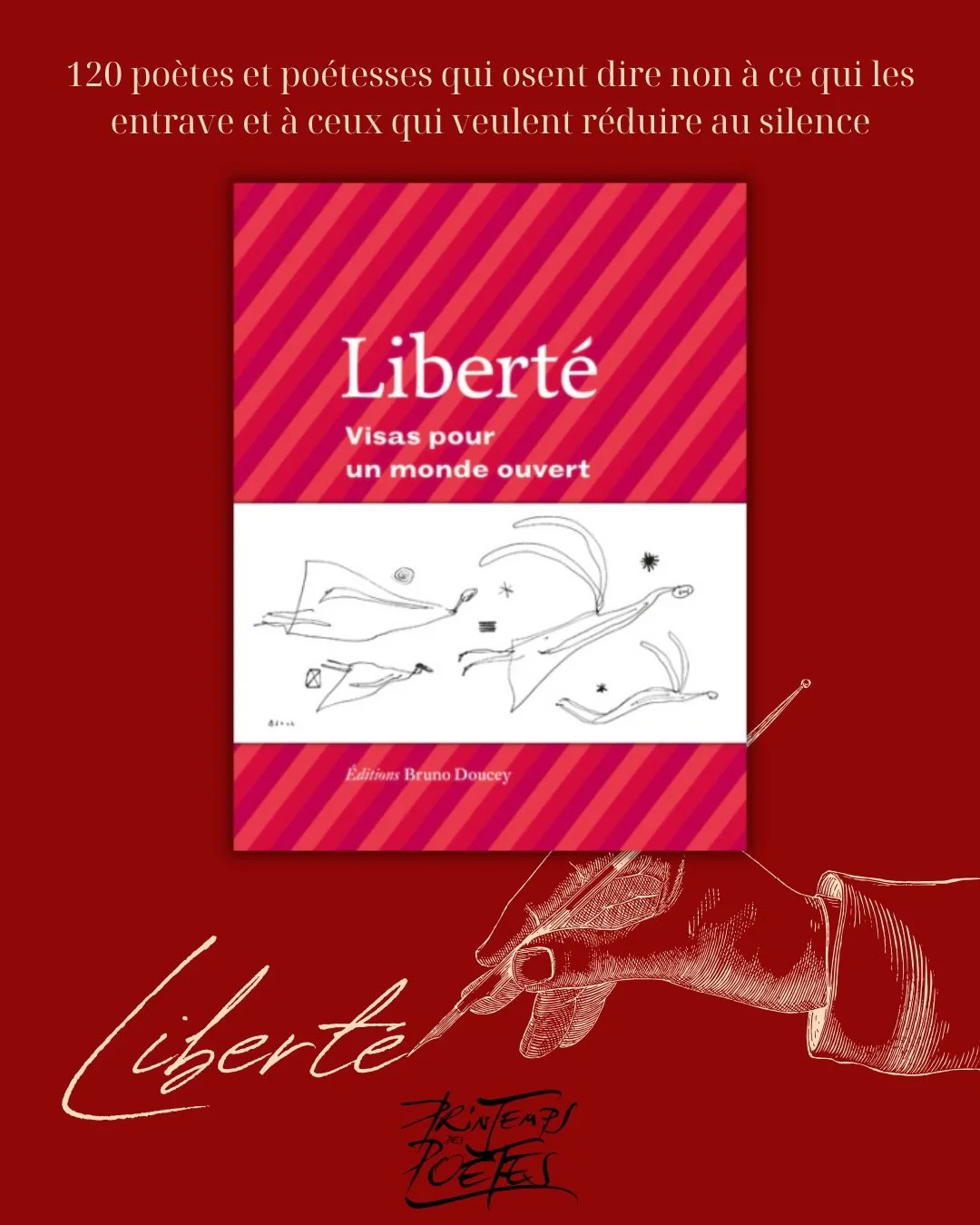 Pour la 28e &eacute;dition du Printemps des Po&egrave;tes autour de "La libert&eacute;", une belle mise en avant de la po&eacute;sie sous toutes ses formes ✨