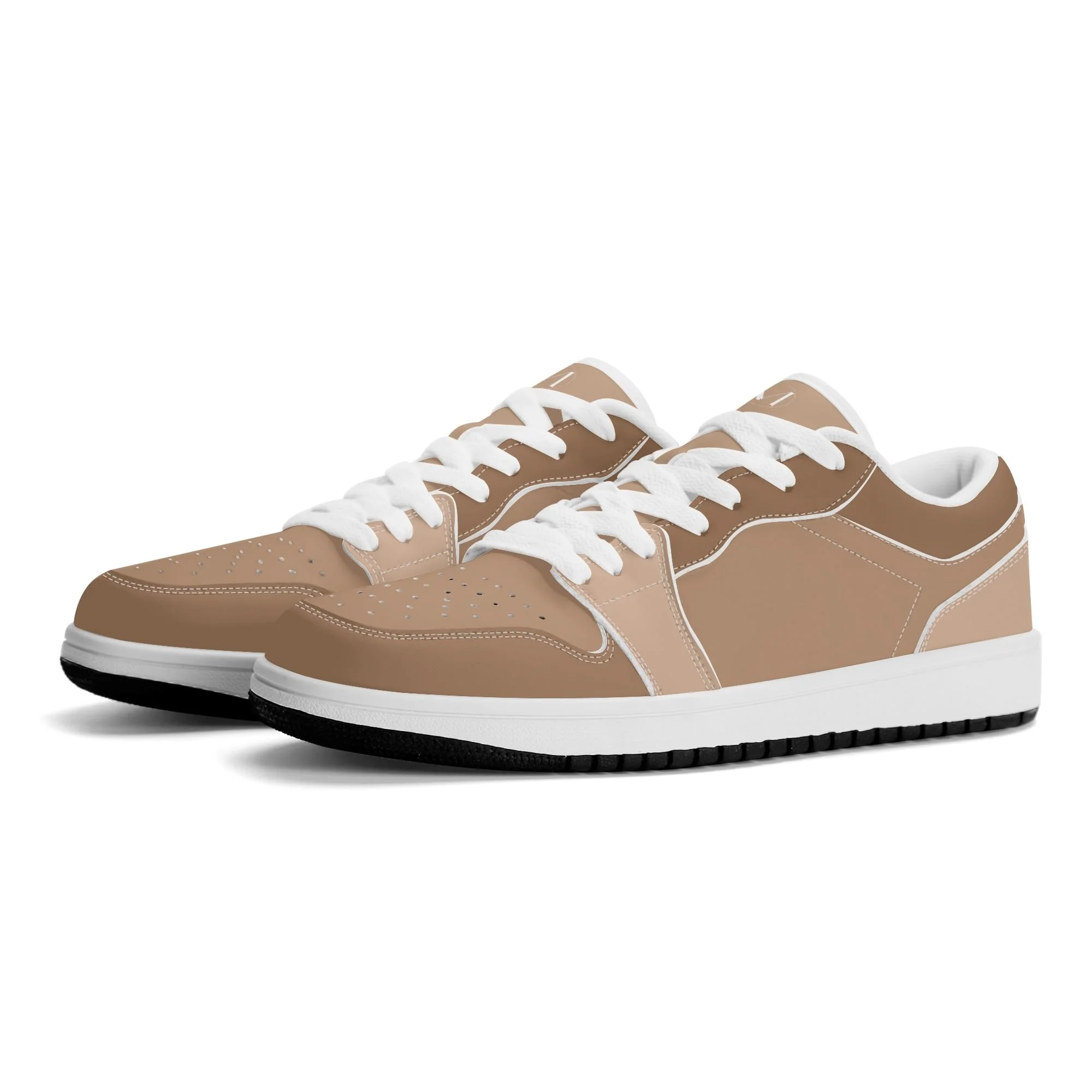 Classic beige sneakers with cushioned insole by MAXIANA, everyday comfort in Hong Kong