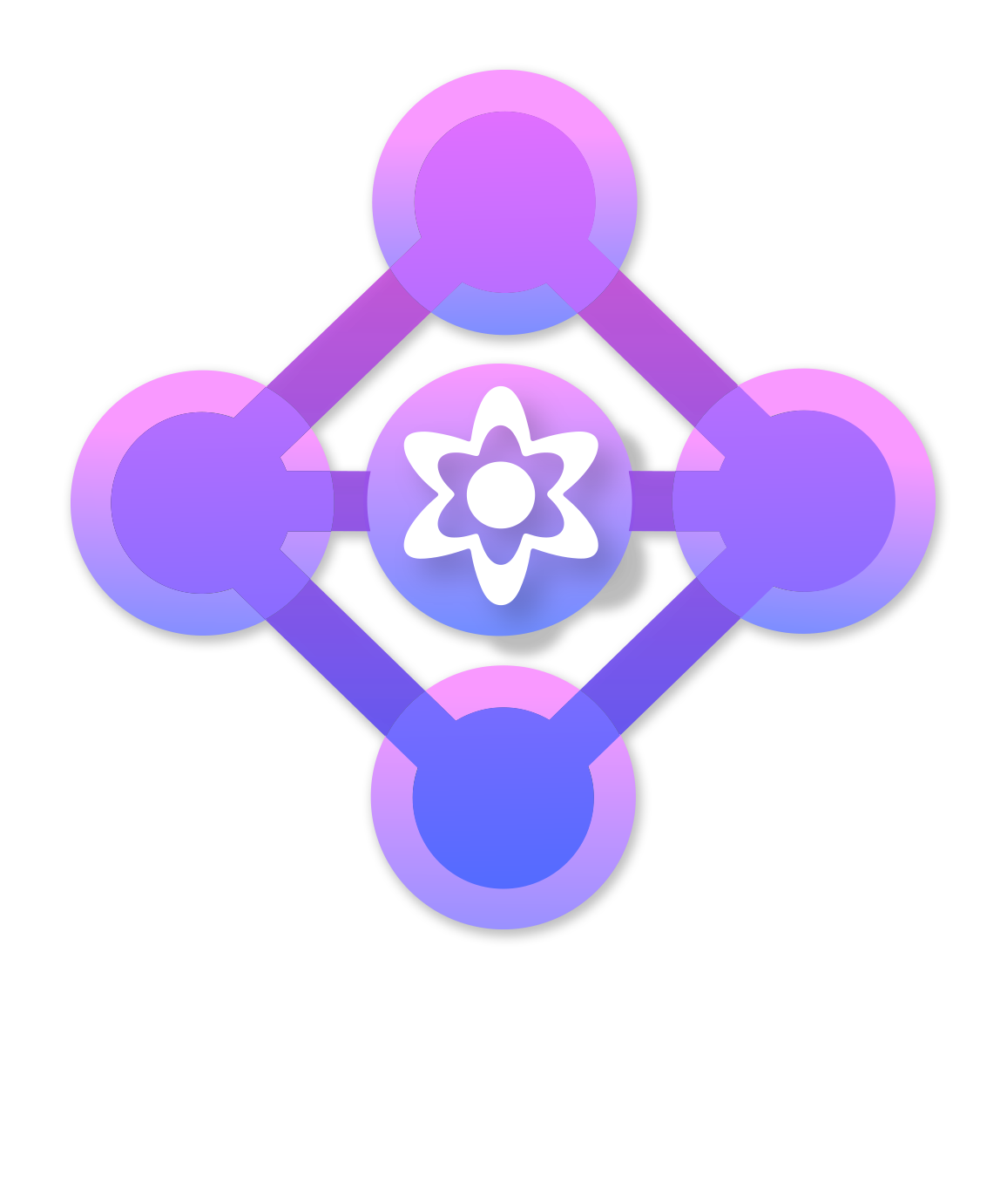 Stylized Illustration of an AI Neural Network with a Flower in the Center Representing Energy Efficiency