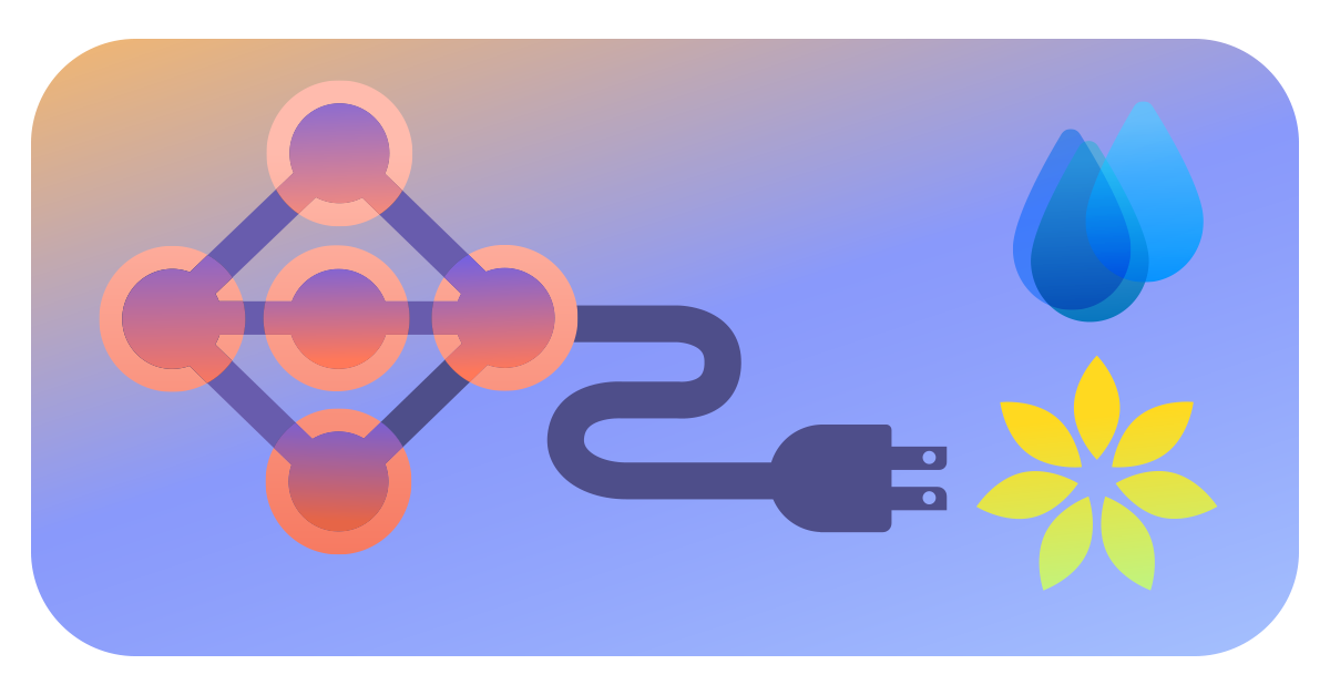 Stylized Image of an AI Neural Net Connected to Renewable Power