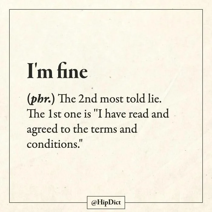 &ldquo;I&rsquo;m fine.&rdquo;

Two words we hear all the time.

Back at work after maternity leave?
I&rsquo;m fine.

Returning after bereavement?
I&rsquo;m fine.

Finished treatment?
I&rsquo;m fine.

Juggling work with caring for someone you love?
I&