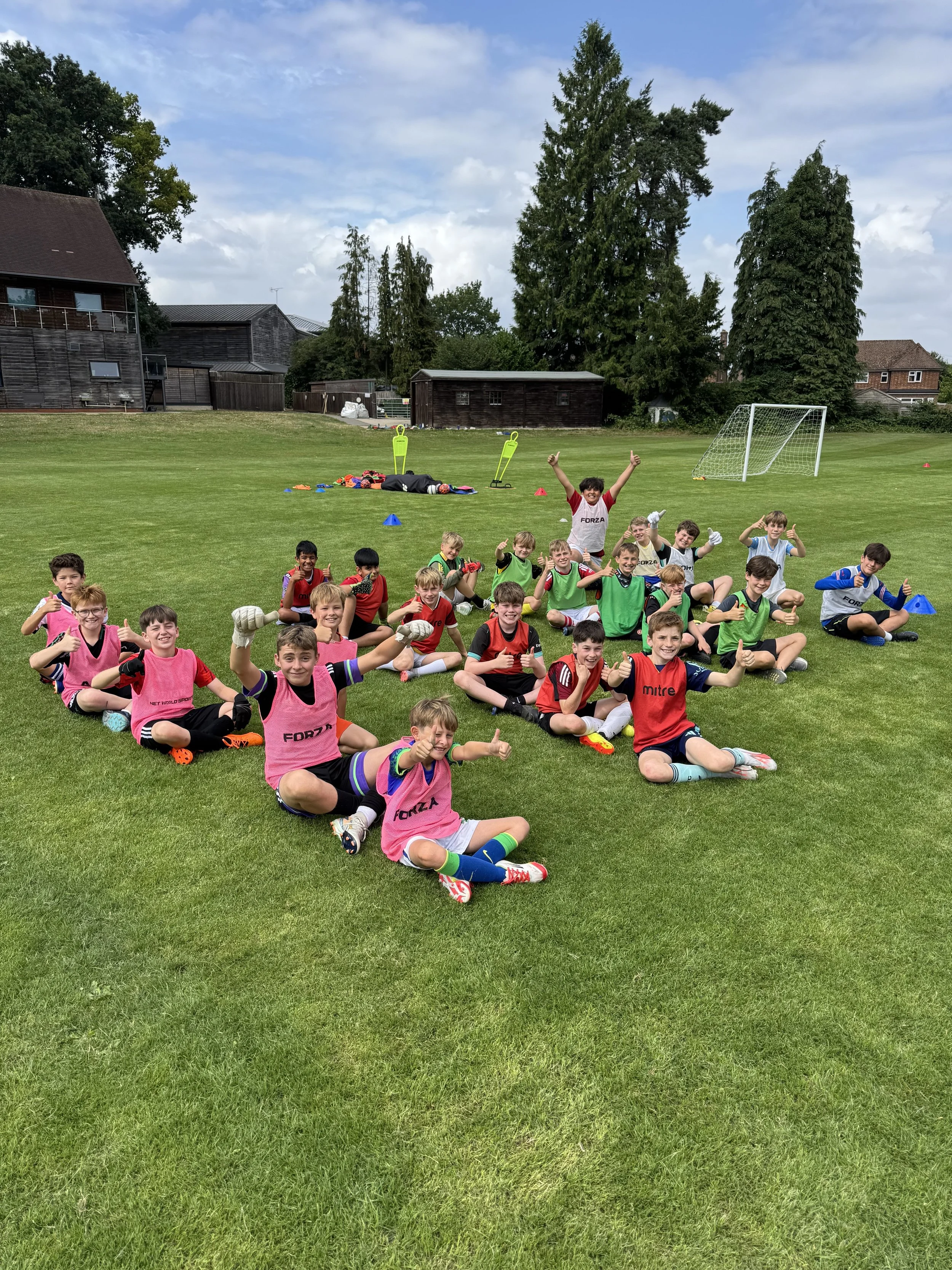 Children enjoying sports activities at First Touch Sports MegaCamp holiday club in Amersham