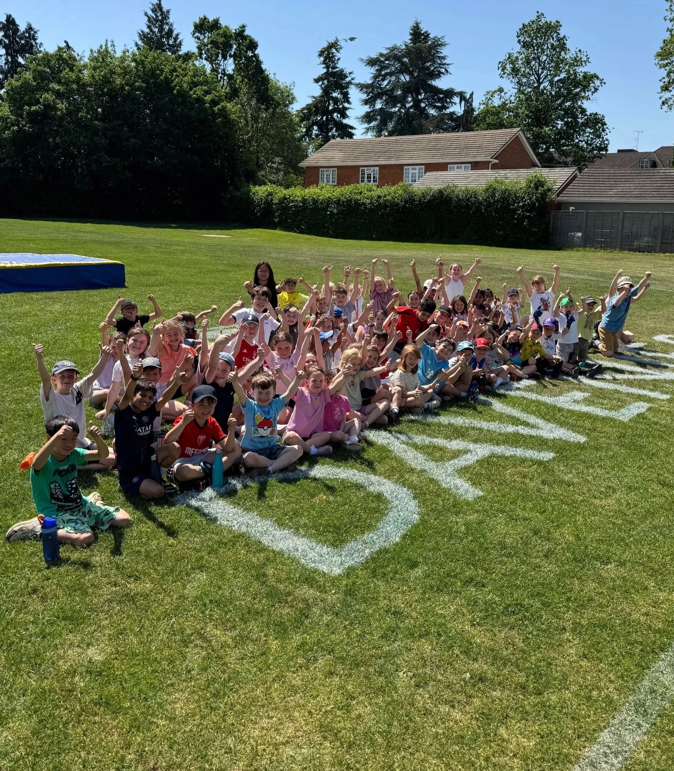 Children enjoying sports activities at First Touch Sports MegaCamp holiday club in Amersham