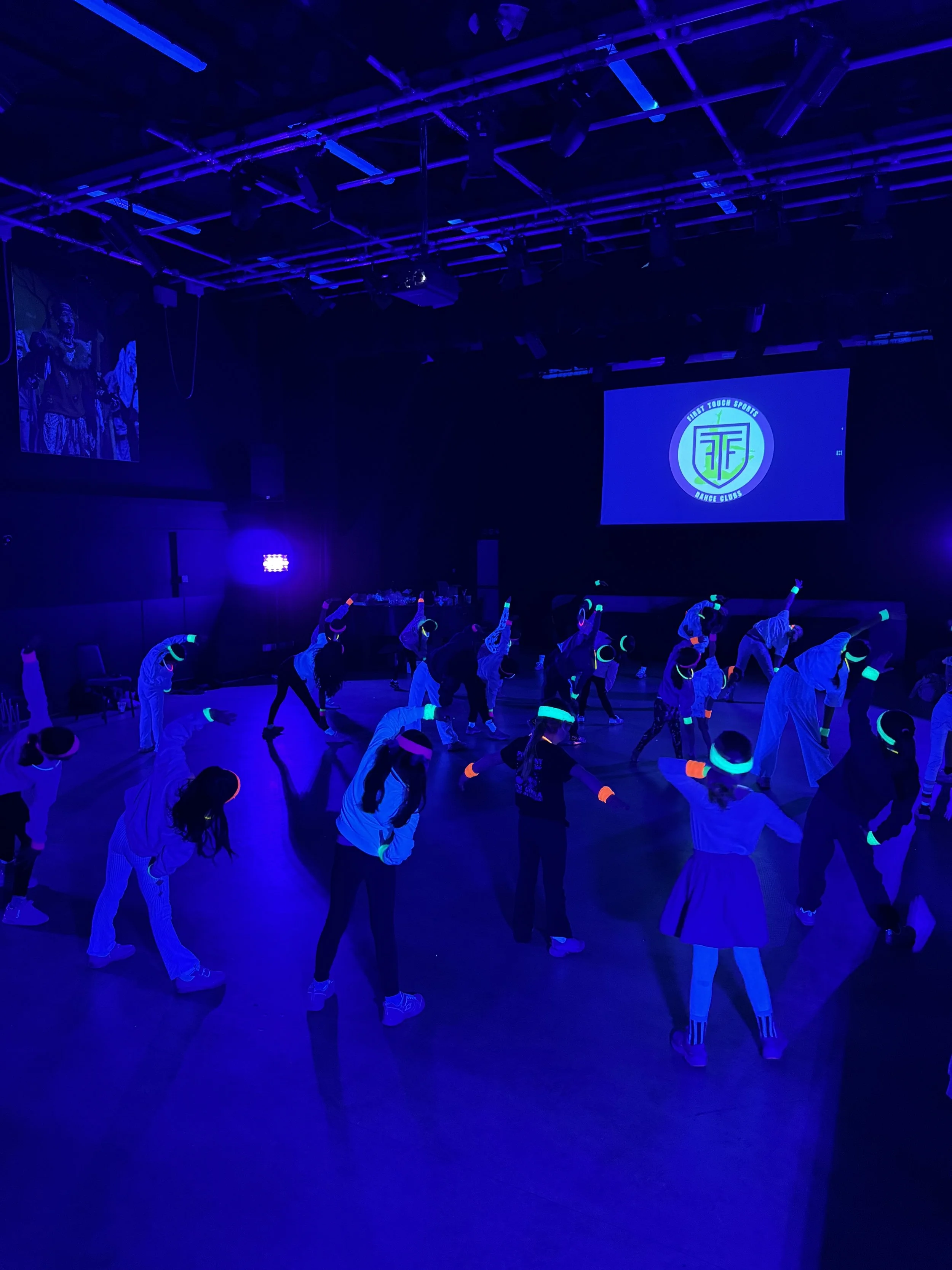 Children dancing and practising gymnastics at First Touch Sports MegaCamp’s dance and movement holiday club for kids in Buckinghamshire