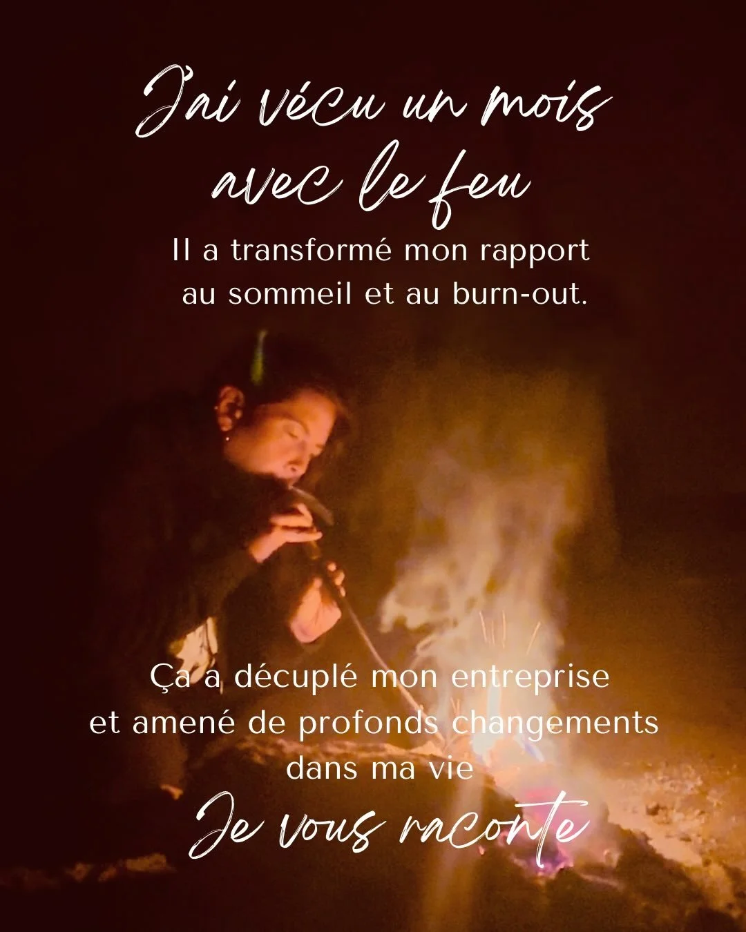 Le feu n&rsquo;est pas seulement un enseignant puissant. Il est l&rsquo;alchimiste, qui va r&eacute;duire en cendres les verrous qui nous emp&ecirc;chent de vivre notre expansion ( passez les slides pour lire mon t&eacute;moignage ).

Depuis que je s