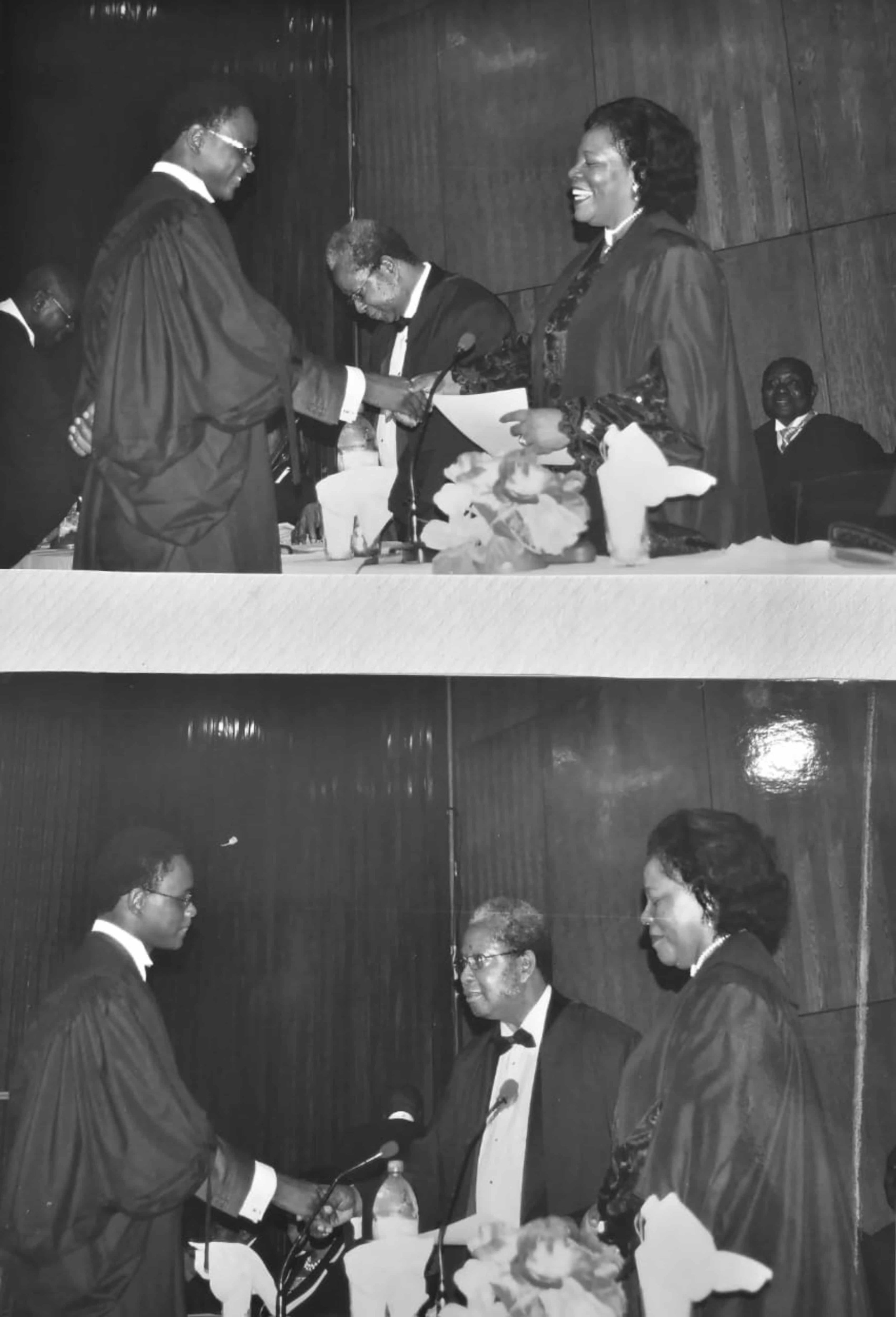 Law school graduation ceremony of Hon. Osman Timbo.