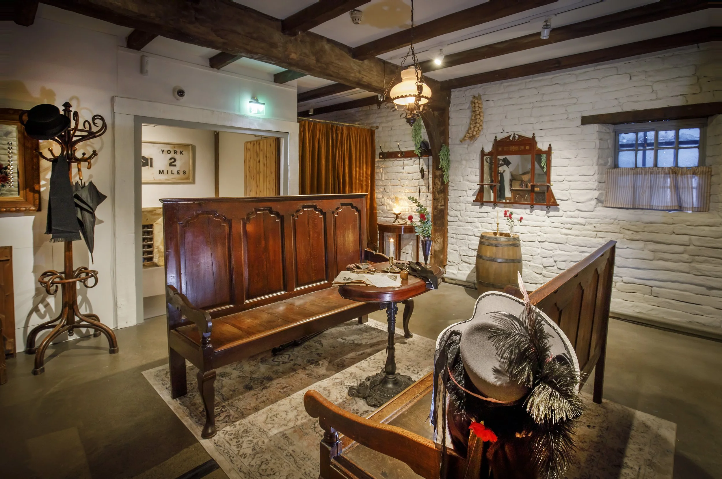 A victorian coaching inn installed at York Castle Museum as part of the installation 'The Last Stop before Kirkgate'