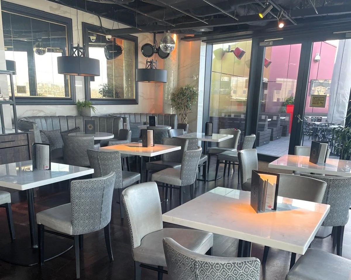 Dining area within the bar 