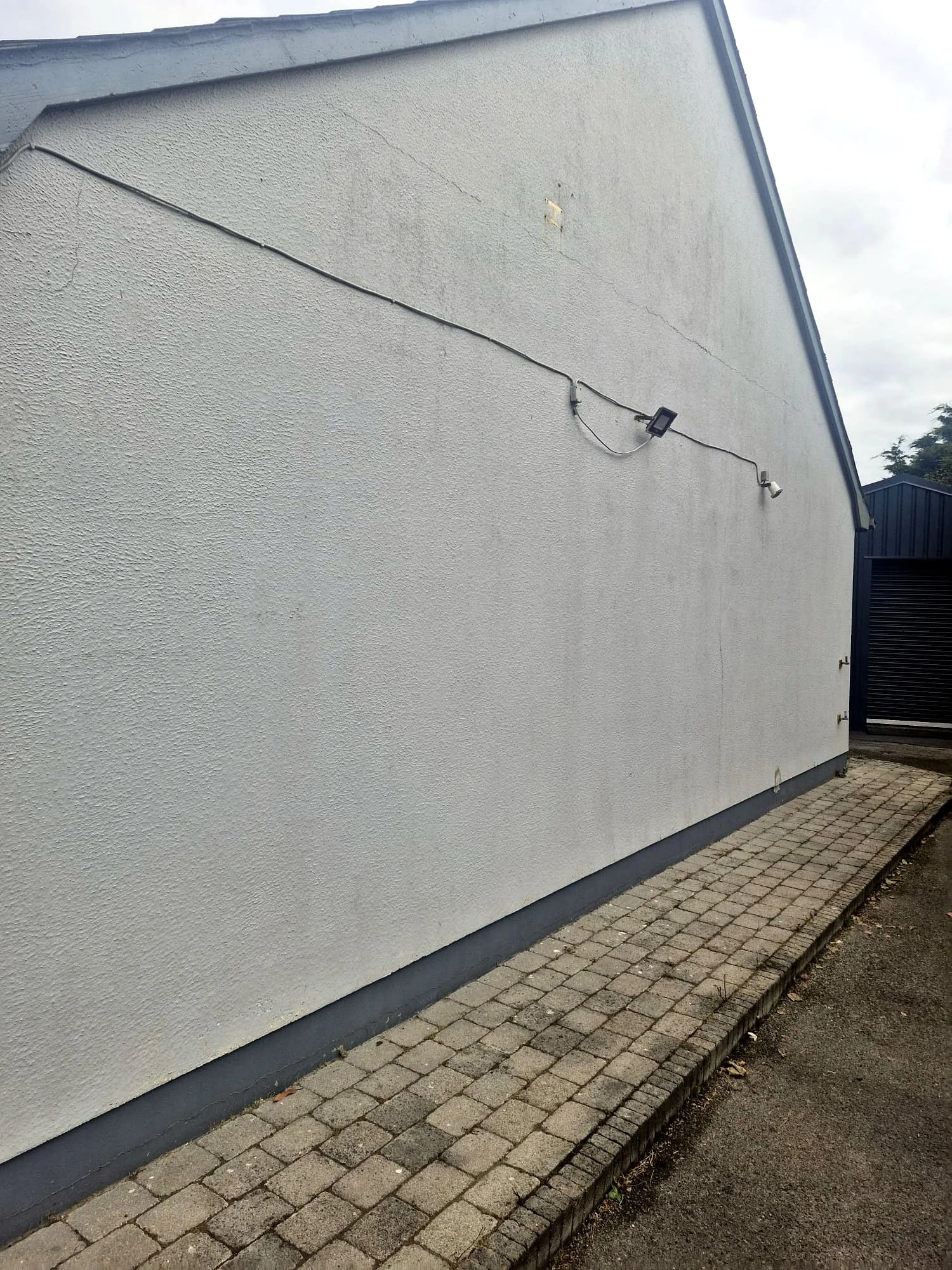 Gable Wall After Biocide Treatment