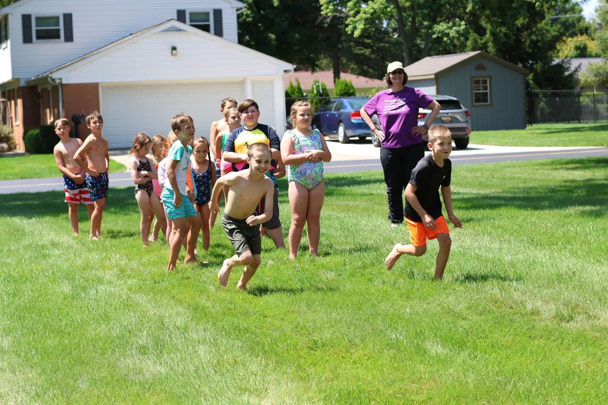 kids running