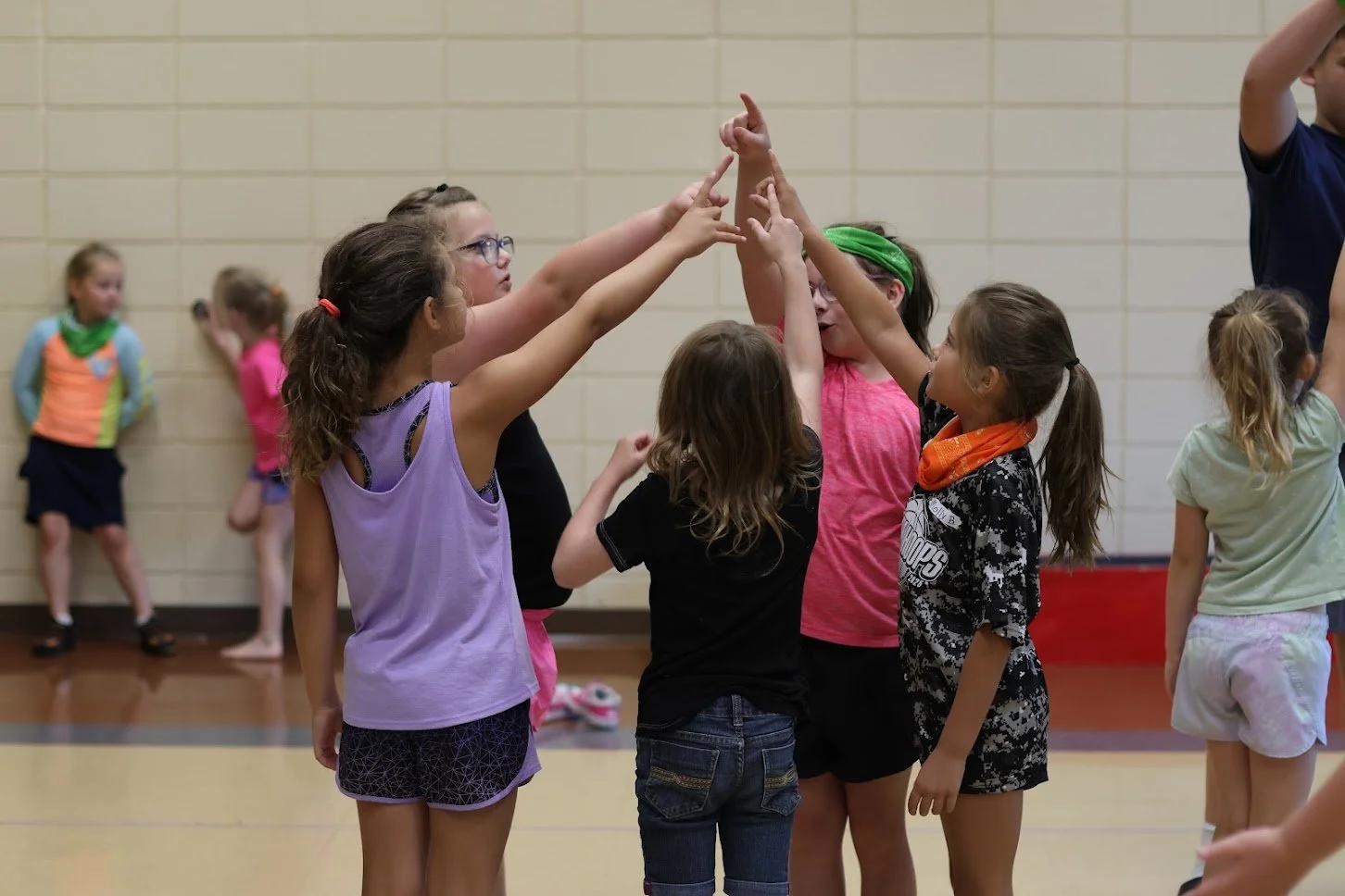 Kids playing at camp