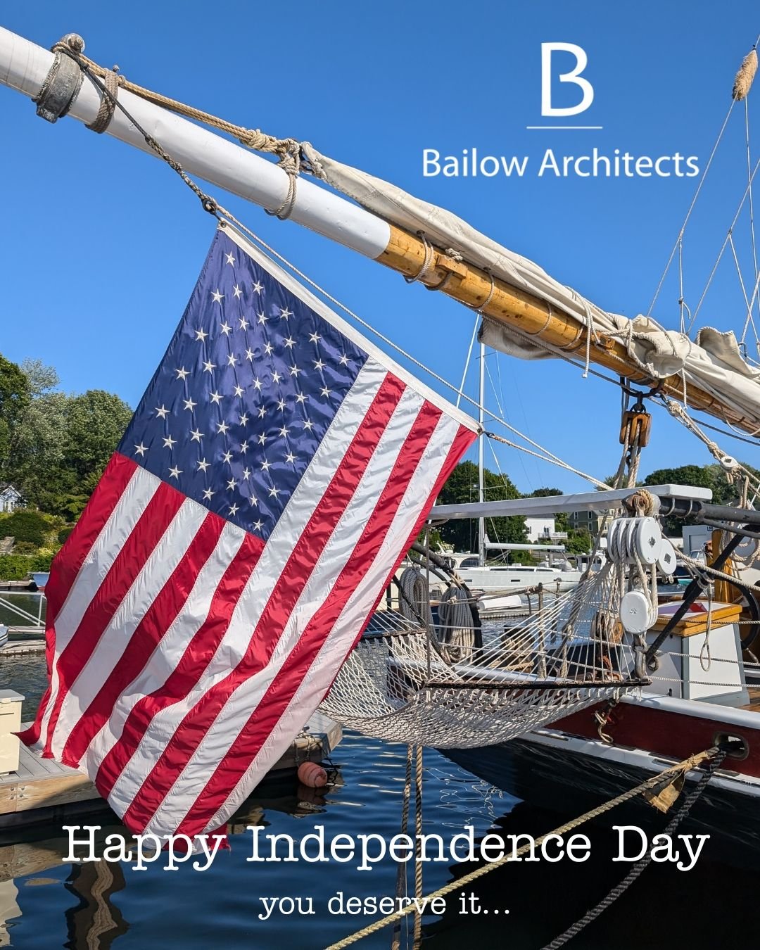 Wishing everyone a truly Happy Independence Day from Bailow Architects! 🇺🇸 Today, we hope you find a moment to relax, reflect, and enjoy the well-deserved freedom and peace. 
#HappyIndependenceDay #FourthOfJuly #USA #BailowArchitects #SummerVibes #