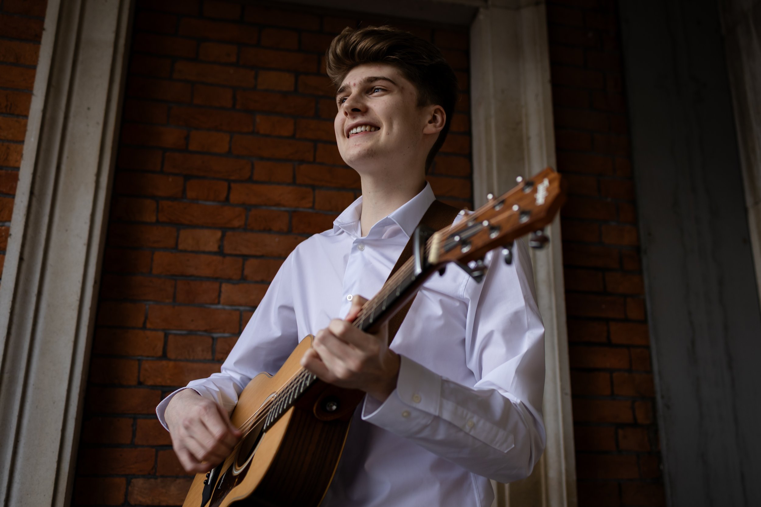 Oscar playing at Eaves Hall