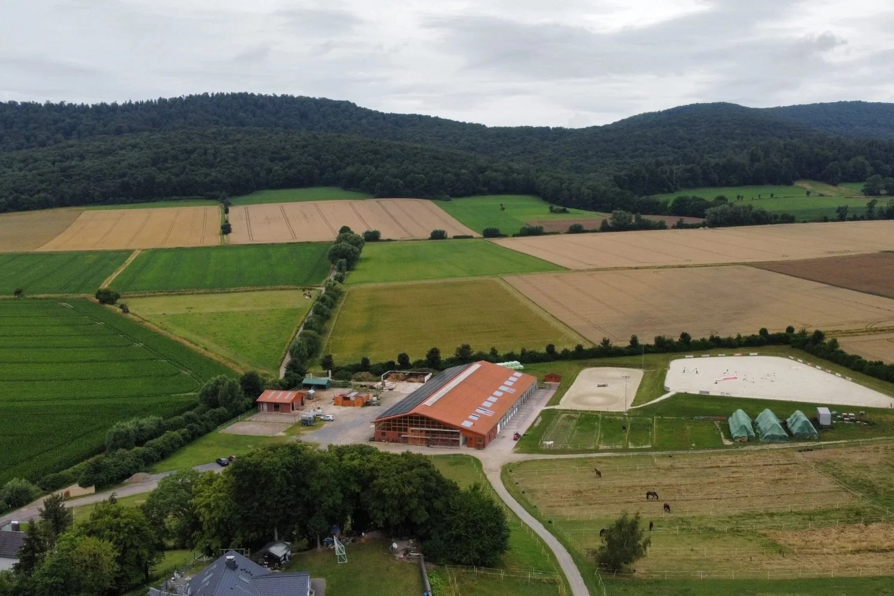 Luftbild Reitanlage Stephan Remmel Salzhemmendorf