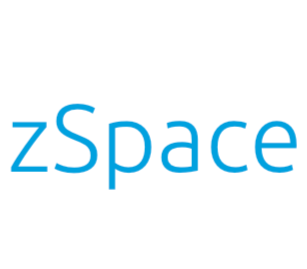 The word 'zspace' written in light blue lowercase letters.