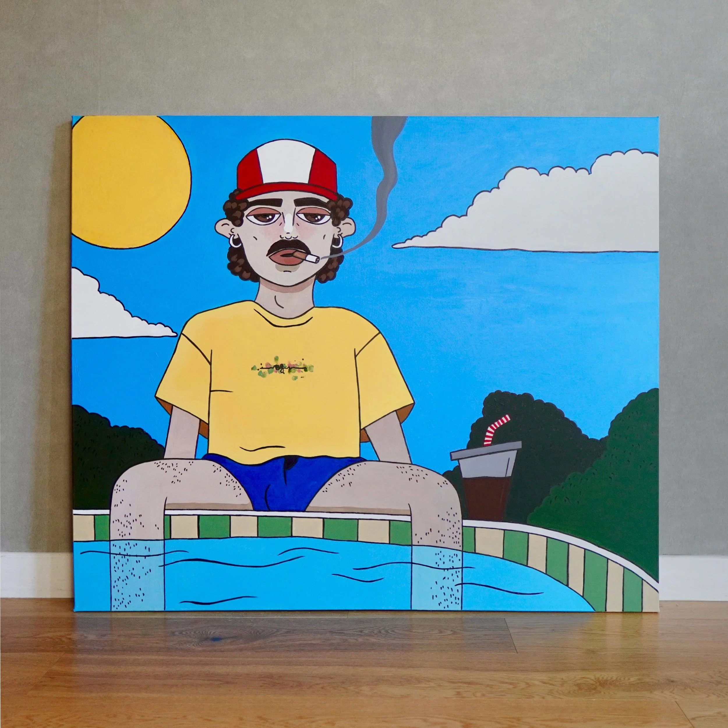 BE005 - puff by the pool