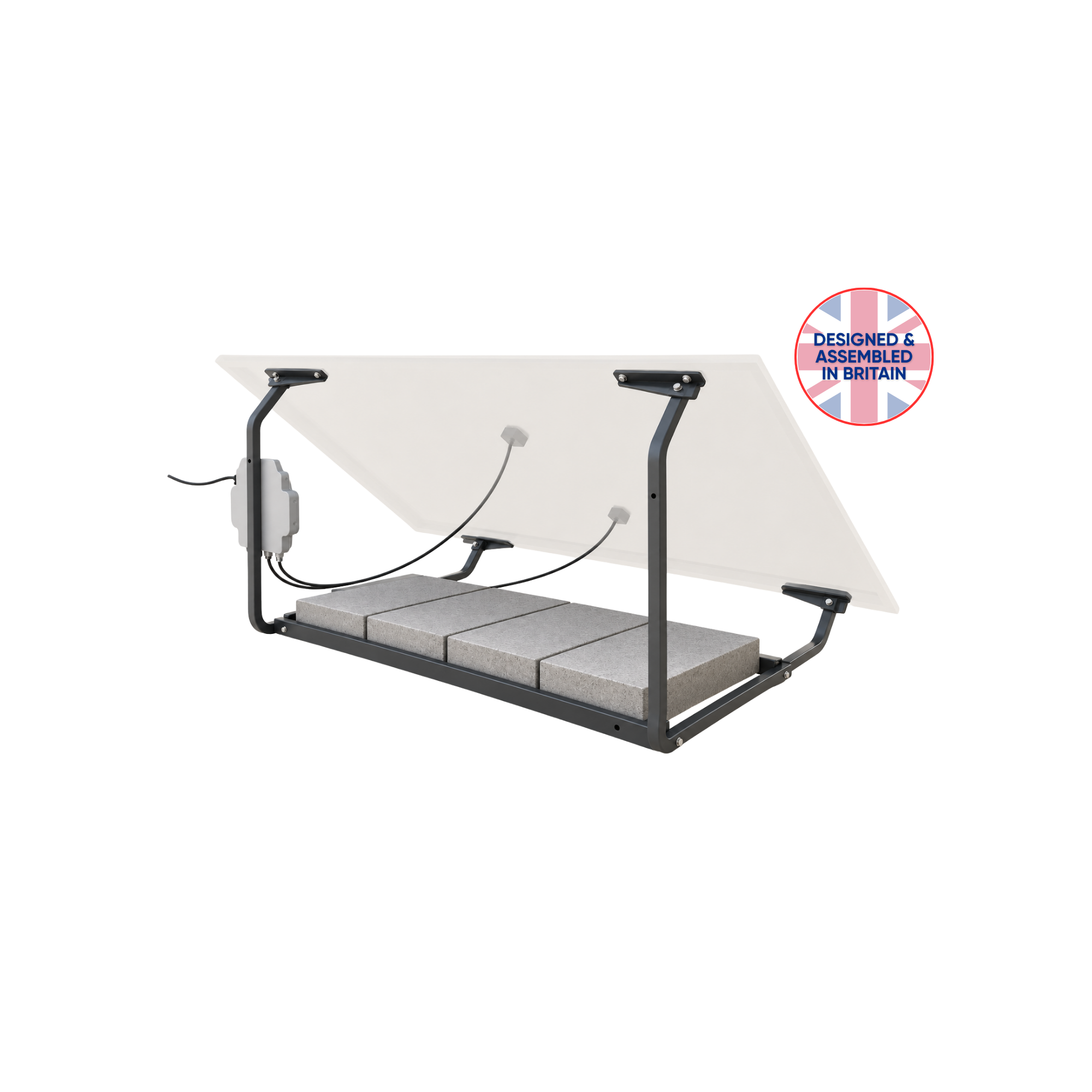 UKSOL Foldable Ground Mounting Frame - Single Panel (Panel Not Included)