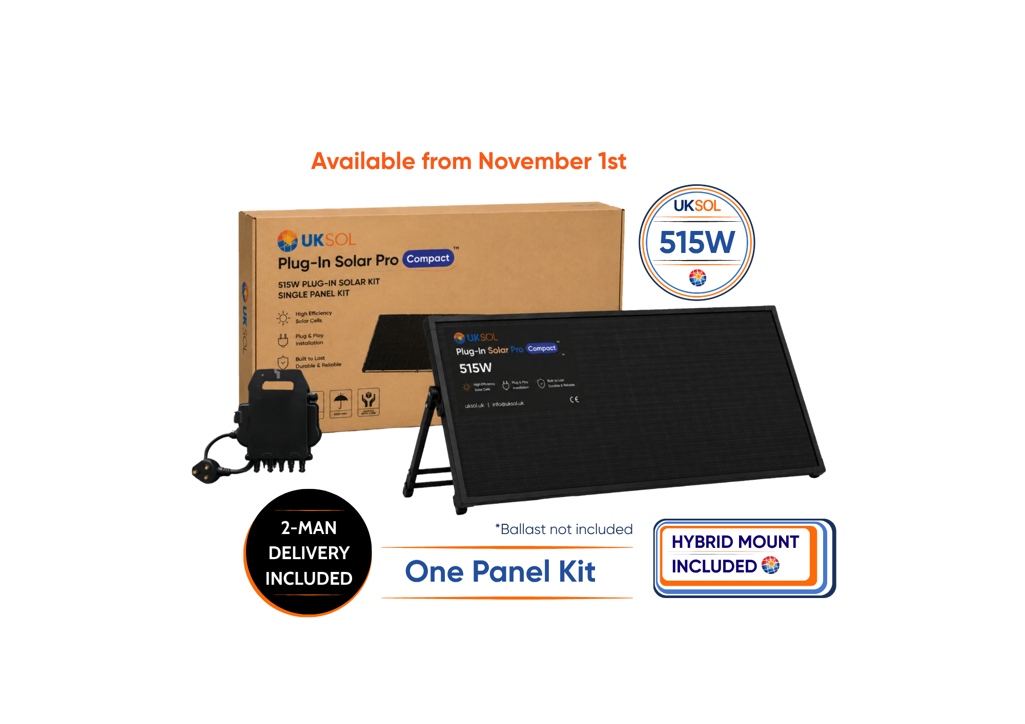 Compact - 515W (Plug-in Solar Pro) - Hybrid Mount