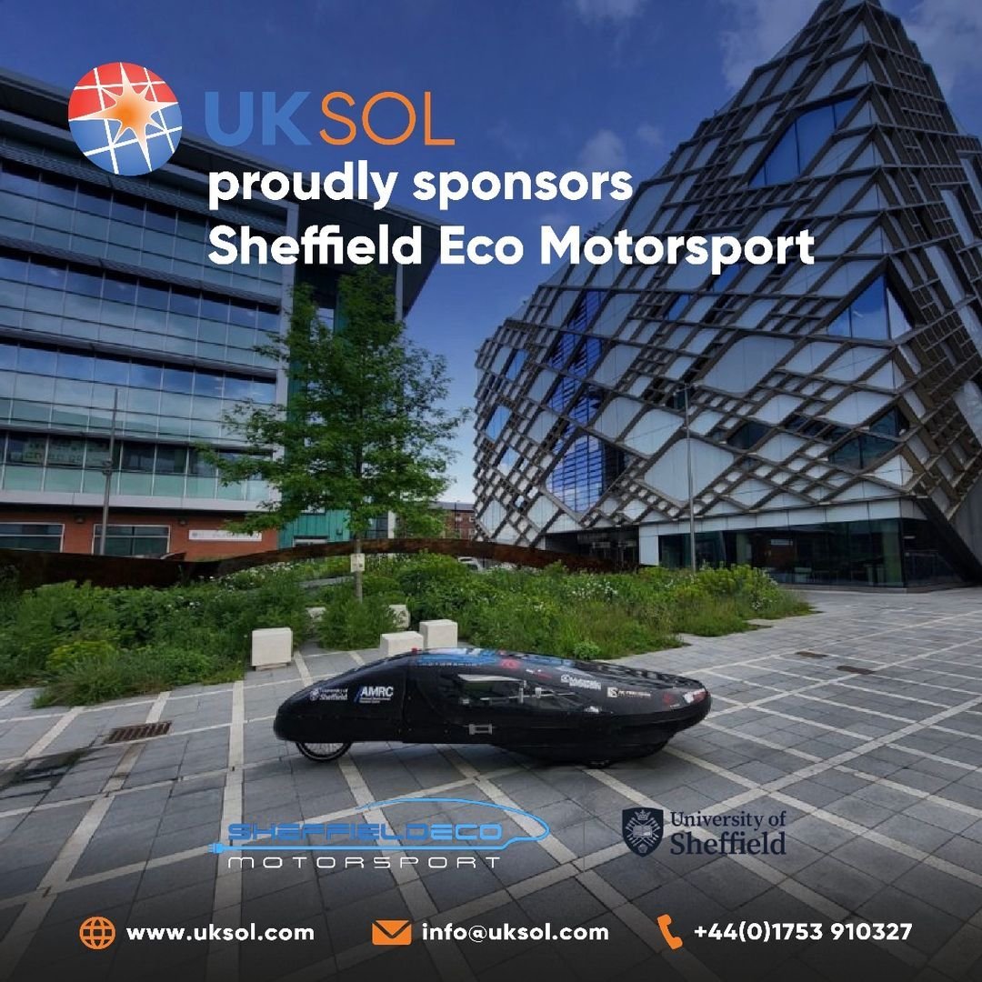 UKSOL Sponsors Sheffield Uni Eco Motorsport team