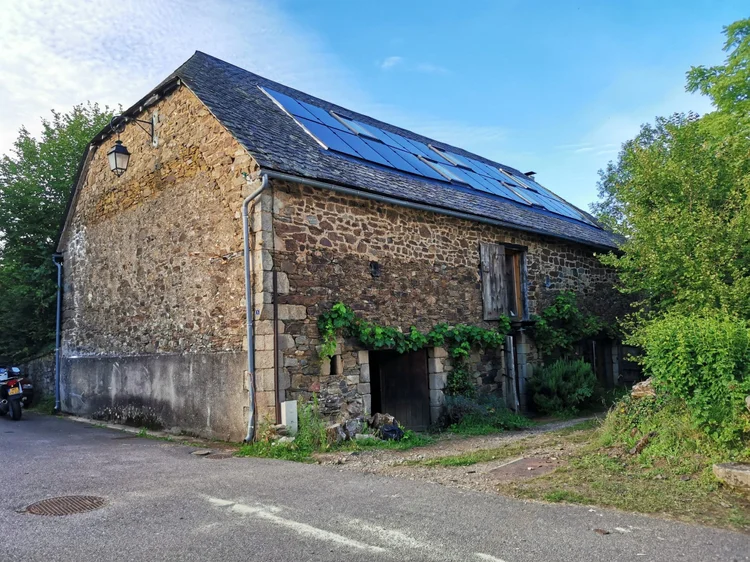 Retrofit in-roof solar mounting on existing roof