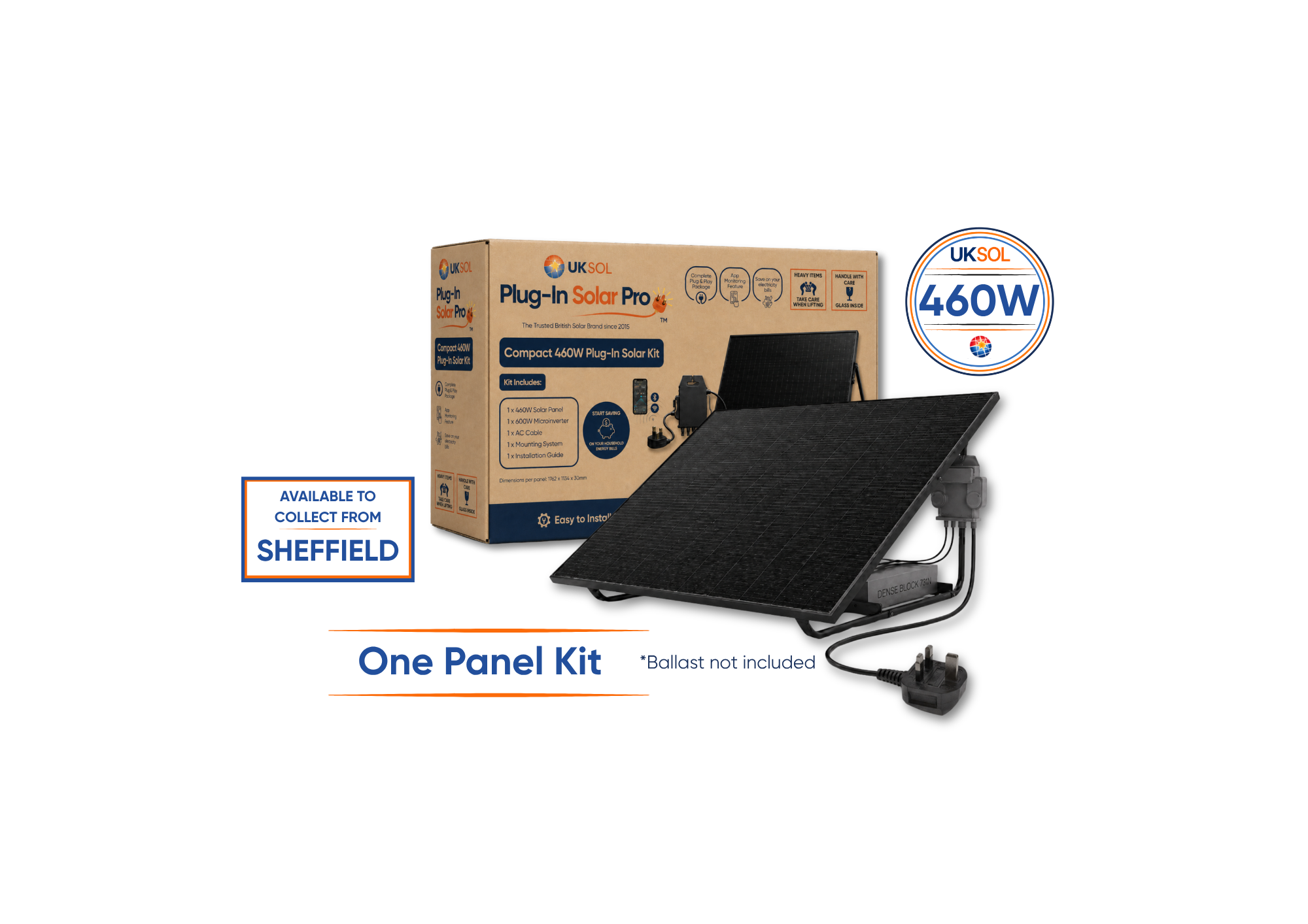 Compact 460W Plug-In Solar Pro Kit (Ground Mount Only)