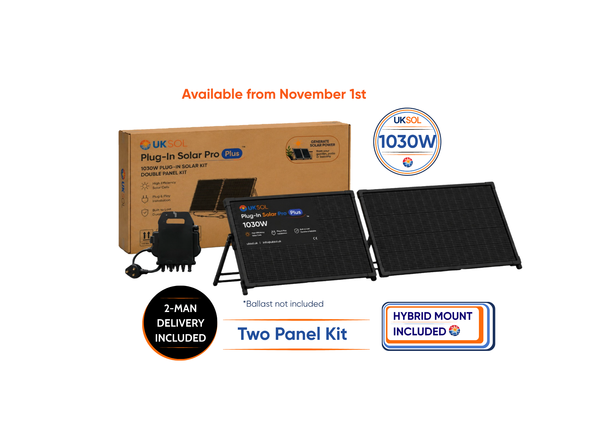 Plus - 1030W (Plug-In Solar Pro) - Hybrid Mount