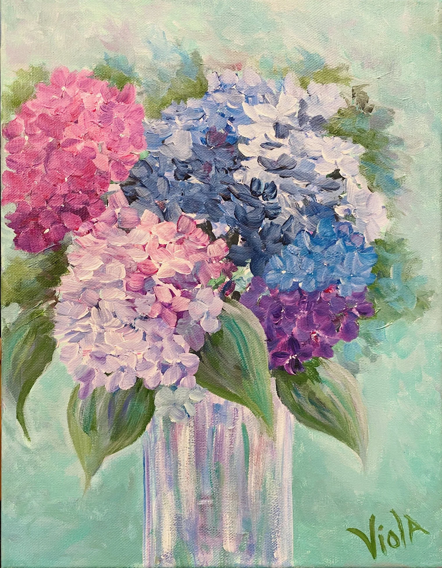 Hydrangeas  11 x 14 by Debbie Viola.jpg