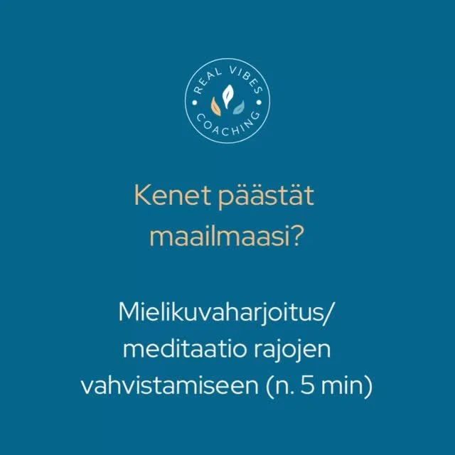 #lempeästijämäkkä #mielikuvaharjoittelu #pysähtyminen #unelmointi #coaching 
Ota pieni hetki itsellesi työviikon päätteeksi ja rentoudu tämän meditaation avulla. Miltä tämä meditaatio