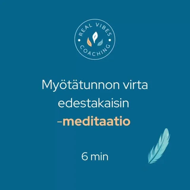 Pysähdy hetkeksi.
Sulje silmäsi.
Hengitä syvään.💛
Tämä 6 minuutin meditaatio on pieni lahja sinulle —
hetki muistuttamaan, että saat levätä ja olla kannateltu.
Tallenna harjoitus talteen ja p