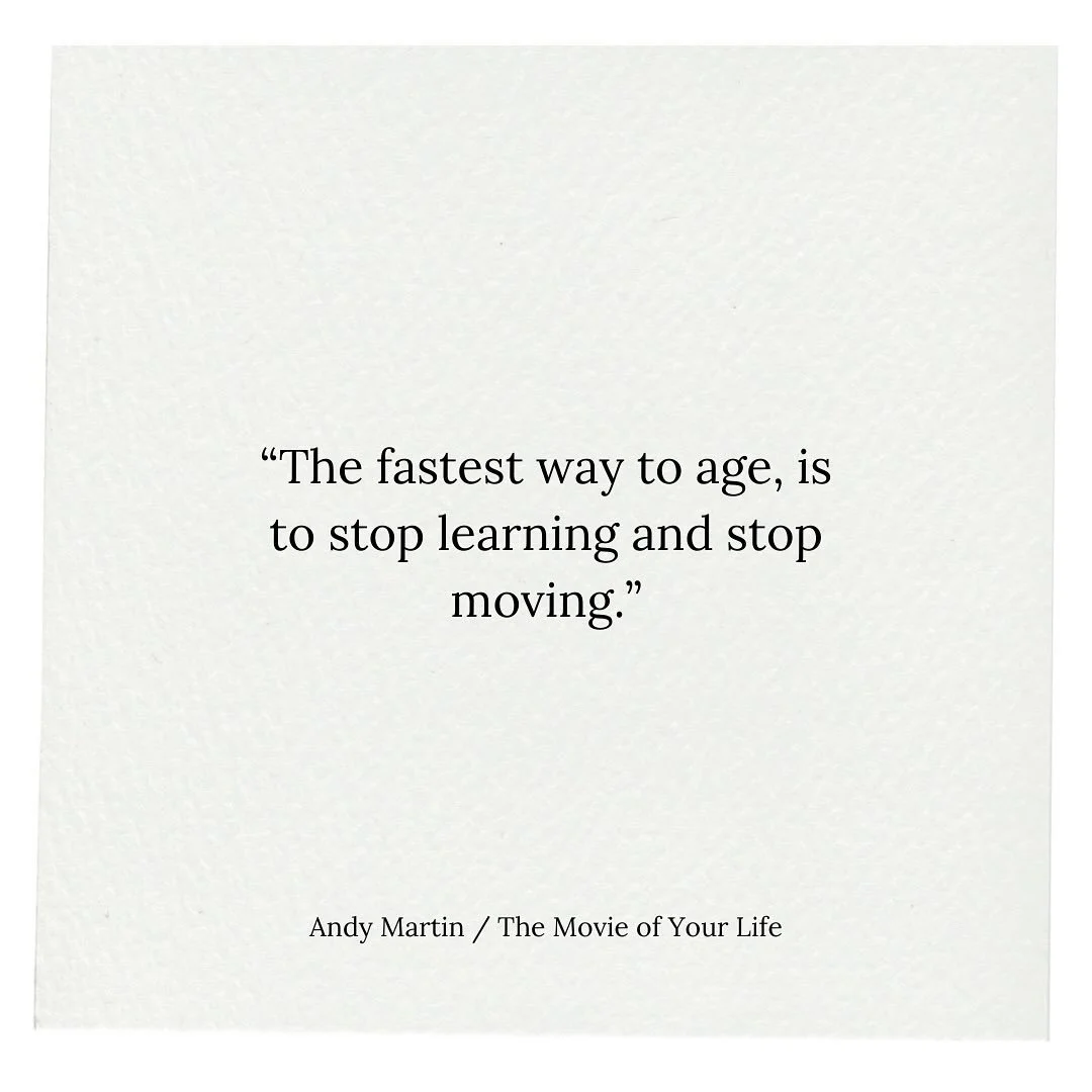 Most people think ageing starts in the body, it doesn&rsquo;t, it starts in the mind.
The moment you stop learning, your world starts shrinking.
Keep your body in motion, keep your mind open, and life keeps expanding, no matter your age.

That&rsquo;