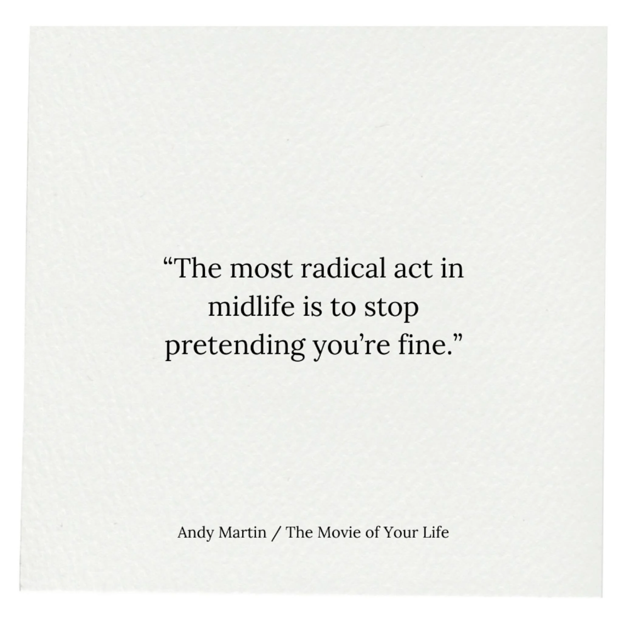 At some point, the mask starts to slip. You can&rsquo;t keep saying you&rsquo;re fine when you&rsquo;re not.
Midlife isn&rsquo;t a crisis, it&rsquo;s a crossroads, the moment when pretending stops working and honesty becomes the only way forward.
Whe