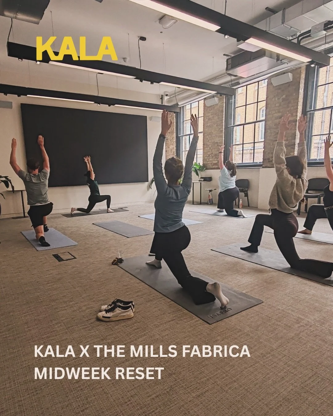 Midweek slump? Not for the members at The Mills Fabrica

Last month we headed to their co-working space to host a Tuesday and Wednesday Reset, designed specifically for desk-bound professionals.

Sitting at a desk all day takes a toll on both mind an
