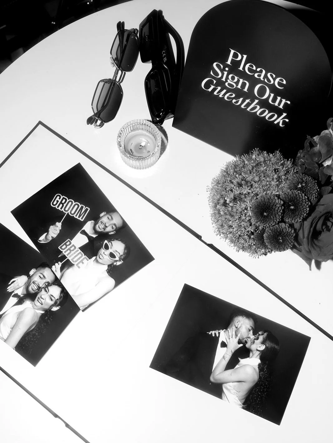 More than a guestbook ✨
Photos + handwritten notes in a custom book with your names on the front.

Available as an add-on for any booking.

#luxuryphotobooth #photoguestbookwedding #modernwedding #modernphotobooth #luxurywedding