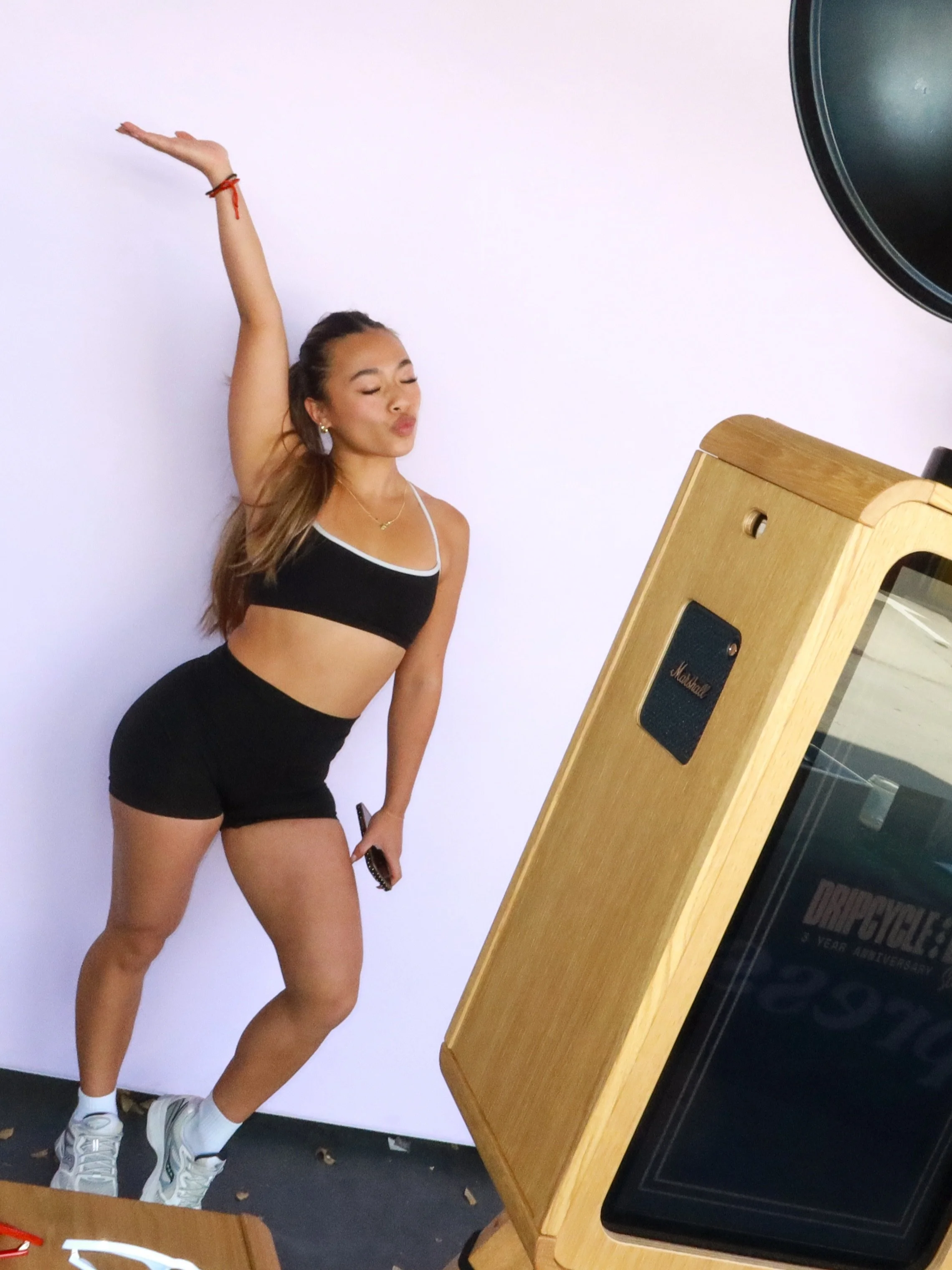 still thinking about the navy blue &amp; blush pink details at DripCycle&rsquo;s 3rd anniversary. 🪩

our Oak Booth fitting right into the theme.

Whittier photo booth rental | Los Angeles &amp; Orange County photo booth | Brand activations | Studio 