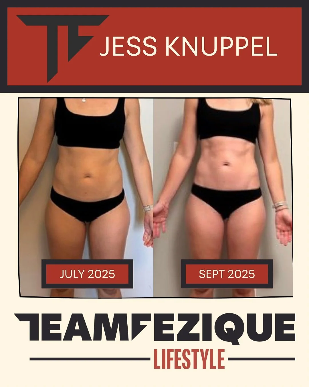 Amaaazing work by @jessicarenea13 ! 🤩

In just 6 short weeks, she has made some big changes! Of course we&rsquo;re starting to see physical change, but this journey is SO much more than that! She is learning how to fuel her body with the right foods