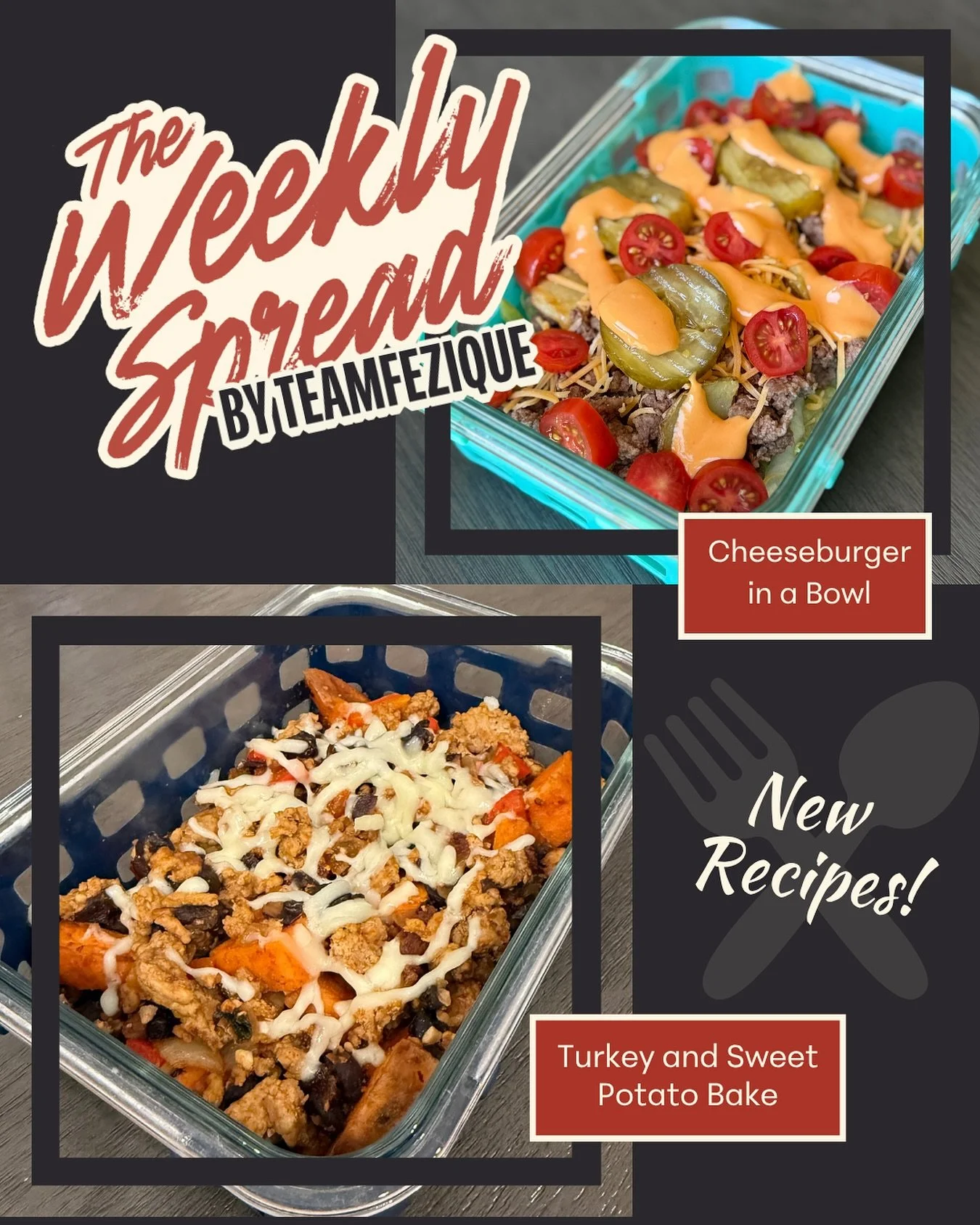 New week, new spread! 👏 Fresh meals just dropped &mdash; simple, delicious, and ready to make your week easier. Check out what&rsquo;s on the menu this week 🍴 

🍔Cheeseburger in a Bowl
All the flavor of a juicy cheeseburger&mdash;no bun required. 