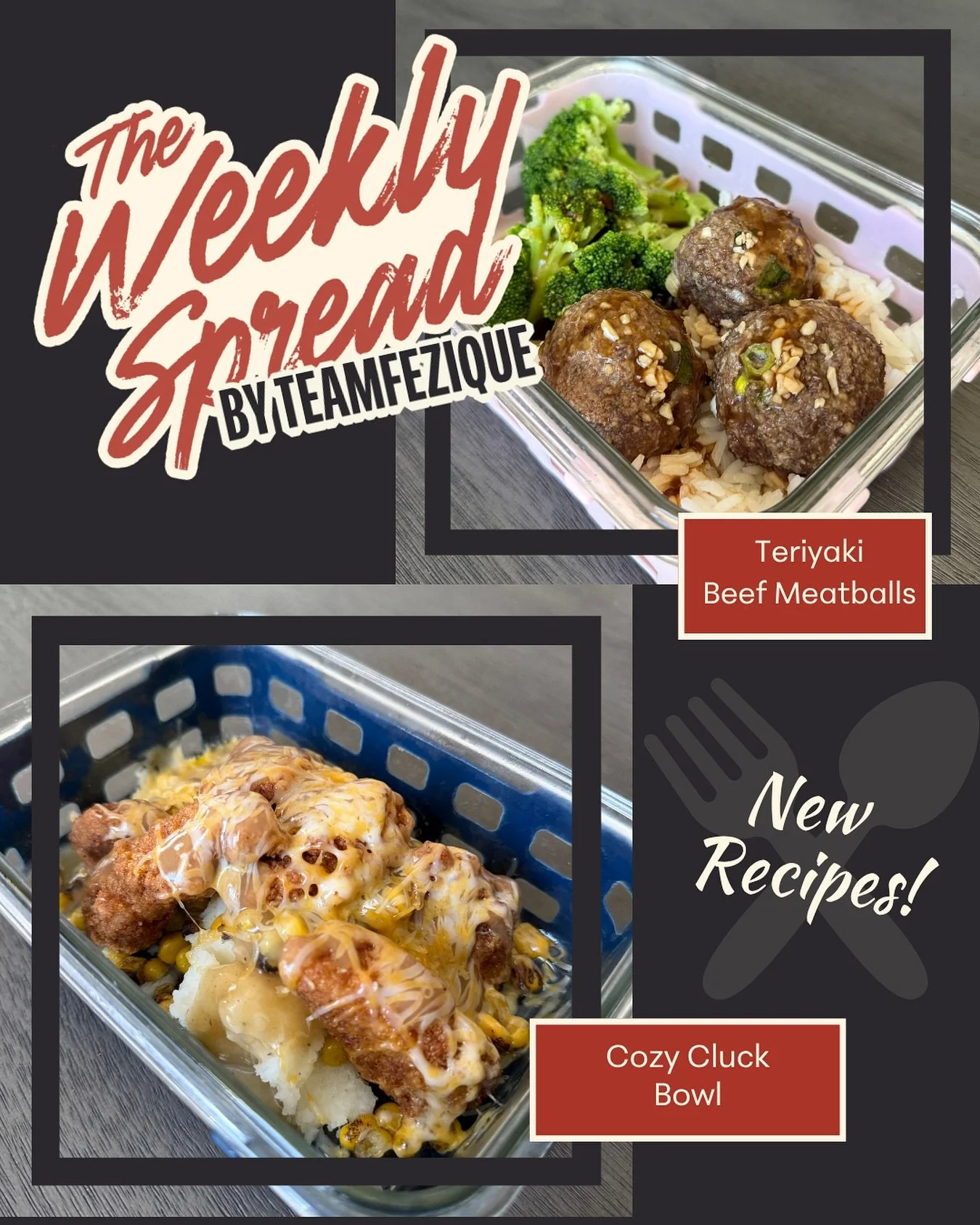 Chilly outside, cozy inside. These new meals are everything you need to warm up this fall. 🥘

🥩🥢Teriyaki Beef Meatballs
Savory beef meatballs glazed in a rich, sweet-and-tangy teriyaki sauce, served with tender broccoli and fluffy rice for a balan