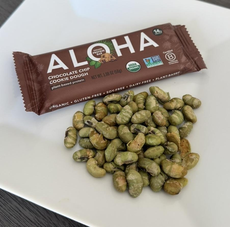 PROTEIN BAR + ROASTED EDAMAME